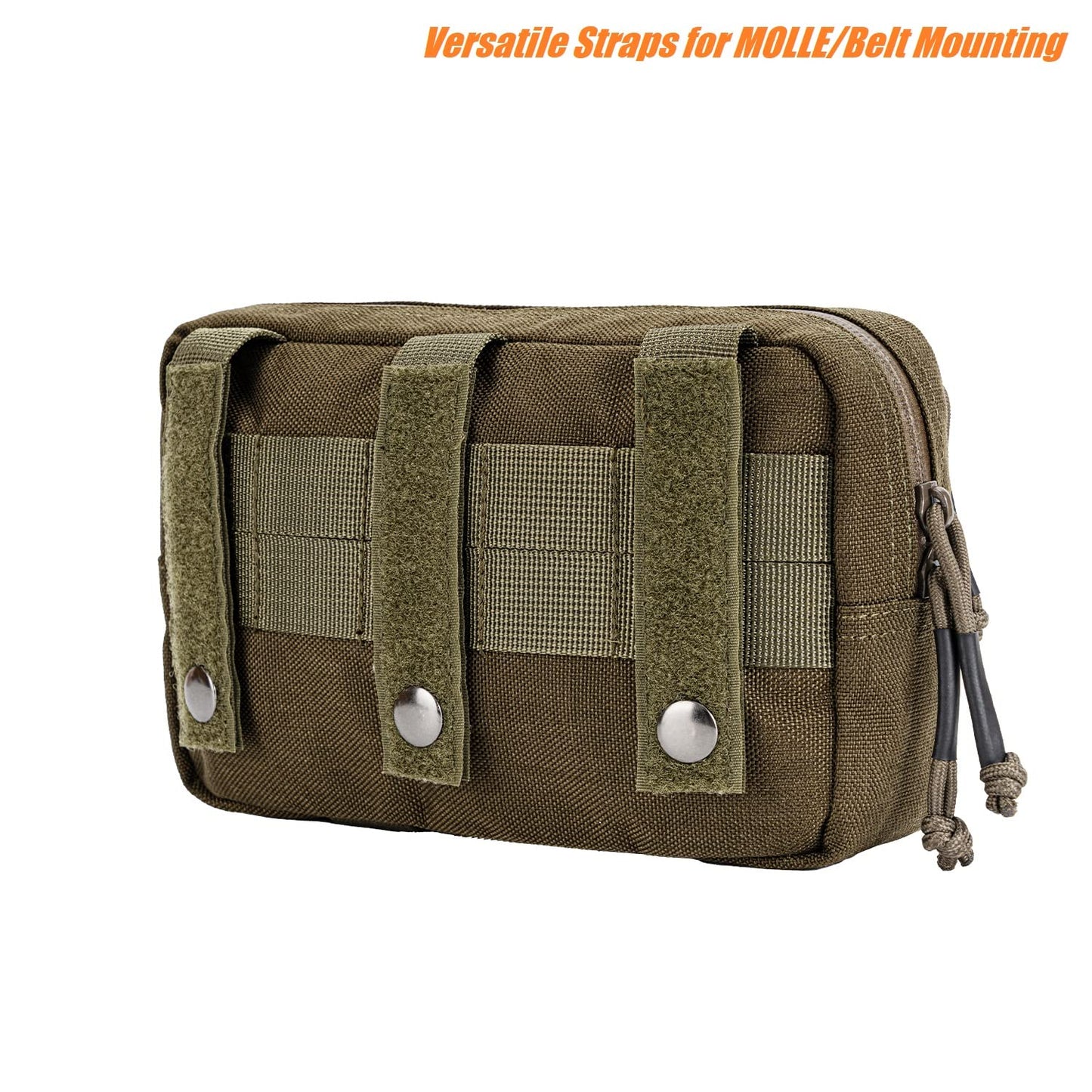 Dotacty Mini Modular Admin Pouch Tactical MOLLE Utility Tool Pouch for Chest Rig Duty Vest Battle Belt Backpack Accessory Small Dangler Bag EDC Gear Carrier IFAK Medical Kit Organizer RG
