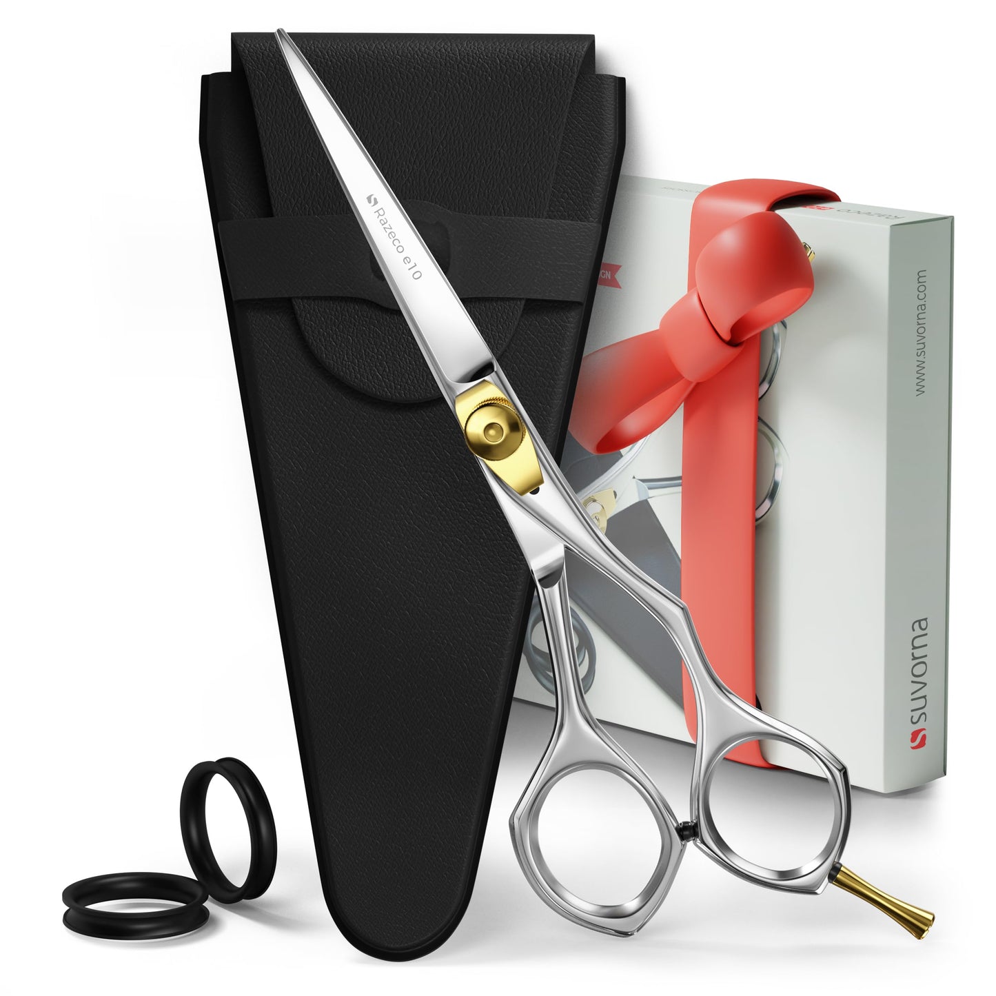 Suvorna 6" Hair Cutting Scissors for Professionals, Barbers & Hairdressers – Sharp Hair Shears for Cutting, Trimming, Grooming – Hair Scissors Professional for Men, Women, Adults