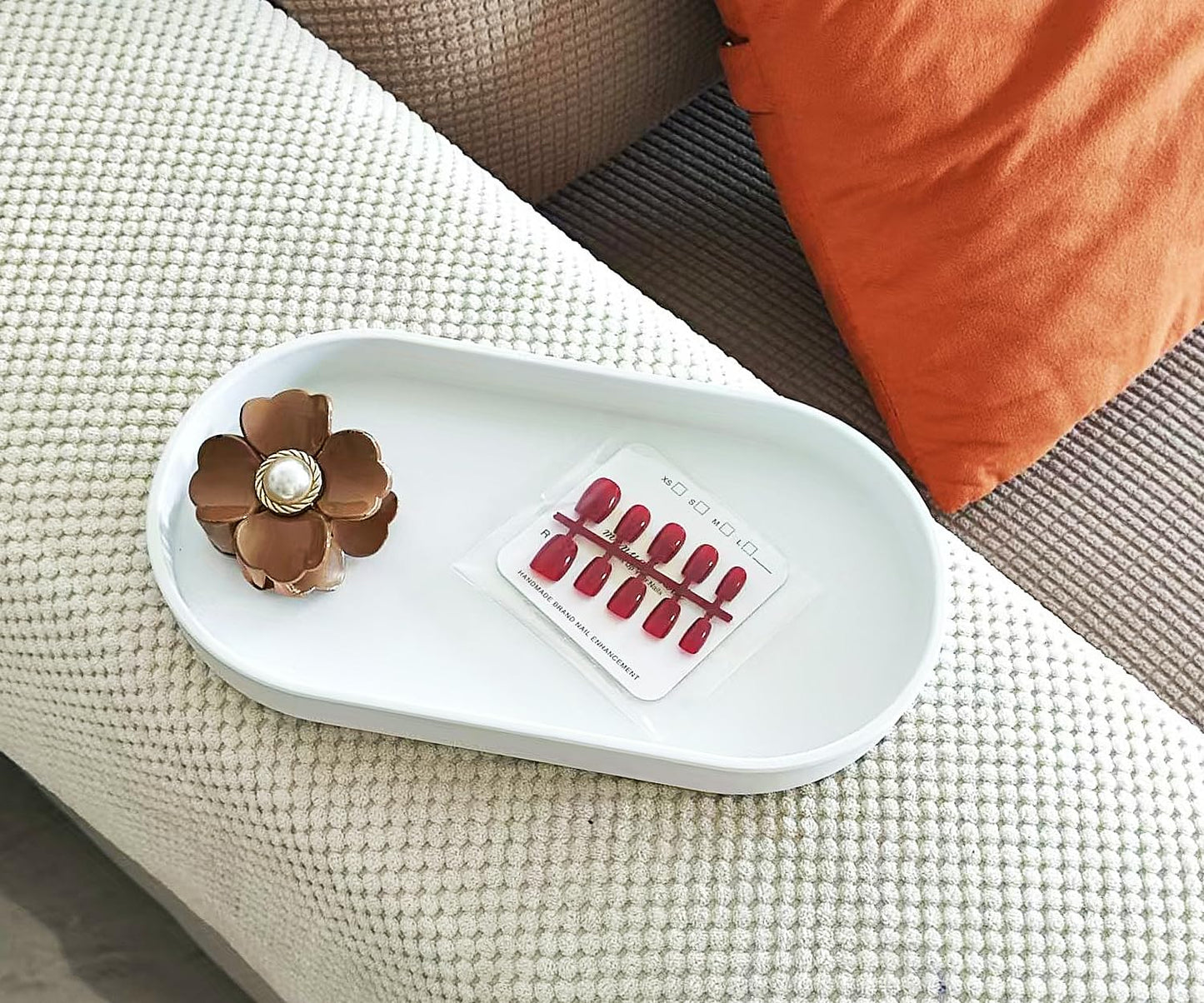 VCREATC White Small Tray (10 inch), Oval Tray