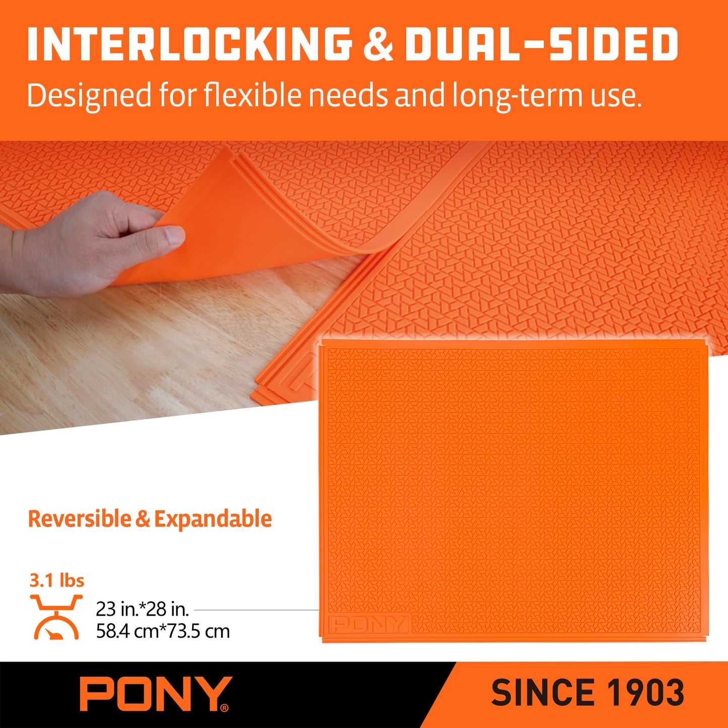 PONY Silicone Mat 28" x 23", Heavy Duty Non-Stick Heat Resistant Pad