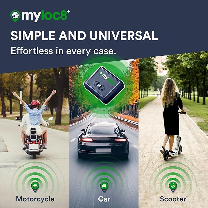 GPS Tracker for Vehicles with Magnet– 4G LTE Real-Time Location Device with App, Long Life Battery – Anti-Theft GPS Tracker for Car, Motorcycle, Scooter, Bike - (4-Mo Subscription Included)