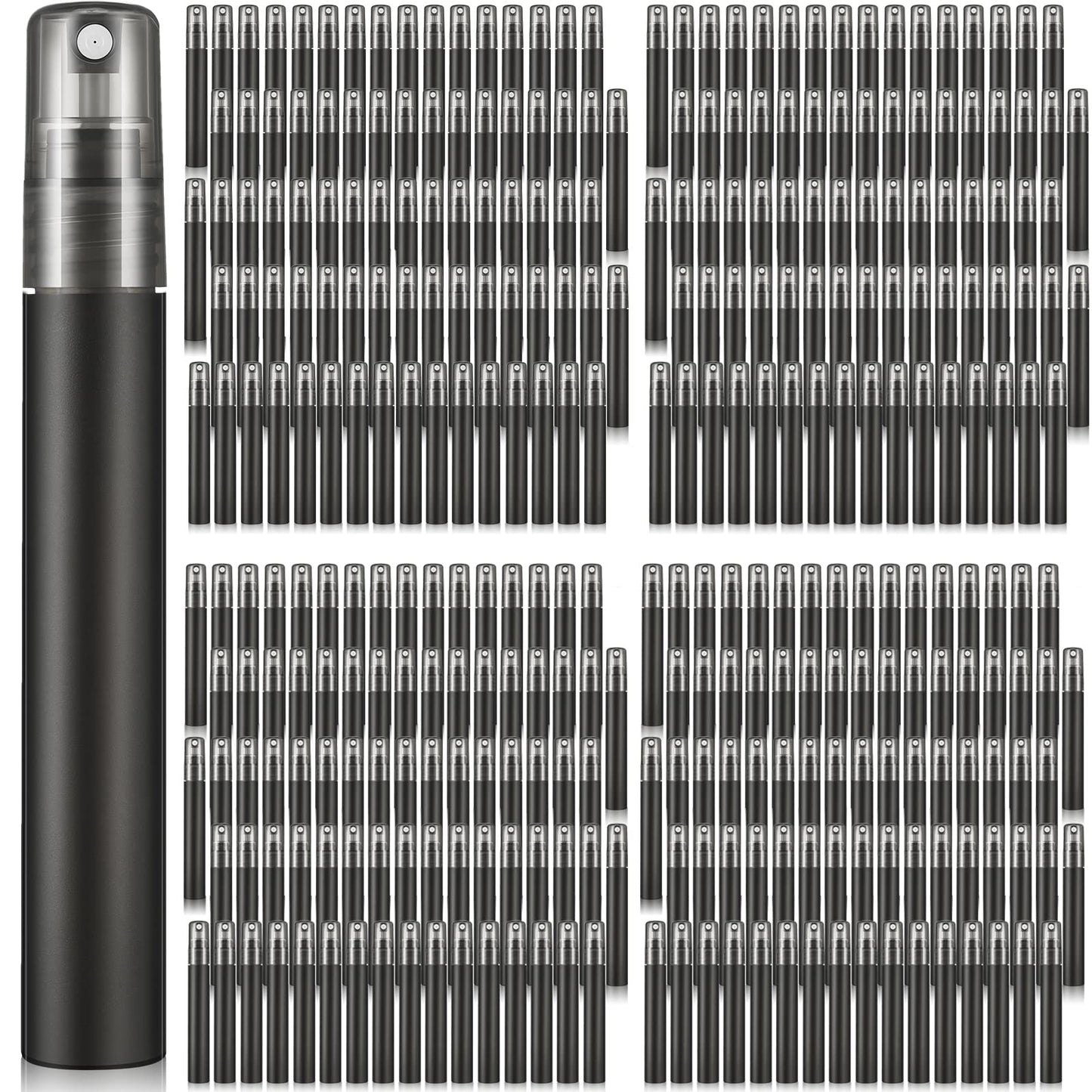 Remerry 200 Pcs 10 ml Mini Spray Bottles Perfume Spray Bottles Plastic Travel Refillable for Women Small Fine Mist Sprayers Portable Frosted Perfume Sprayers Empty Atomizer for Essential Oil