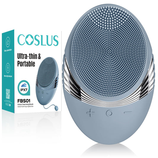 COSLUS FBS01 Facial Cleansing Brush Face Scrubber, Compact for Travel
