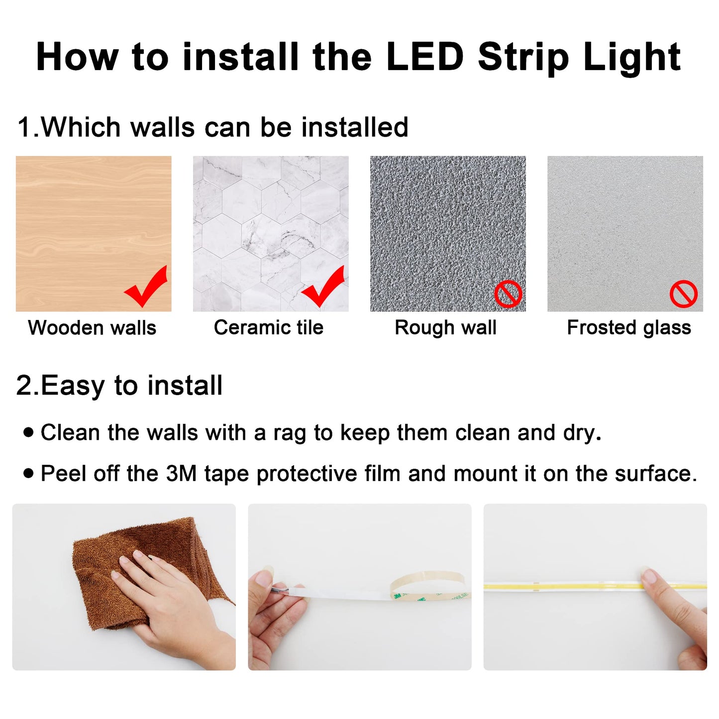 AXMOTUT 9.84ft Smart COB LED Strip Lights, 24V Warm White 2700K Dimmable LED Light Strips, High Bright LED tape light with Power Supply and app Control LED lights for TV,mirror, Kitchen Cabinet, Shelf