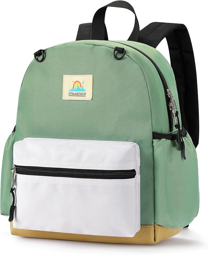 STEAMEDBUN Toddler Backpack for Boys 2-4: Kids Backpack Boys Girls - Preschool Kindergarten Daycare Backpacks - 12 inch