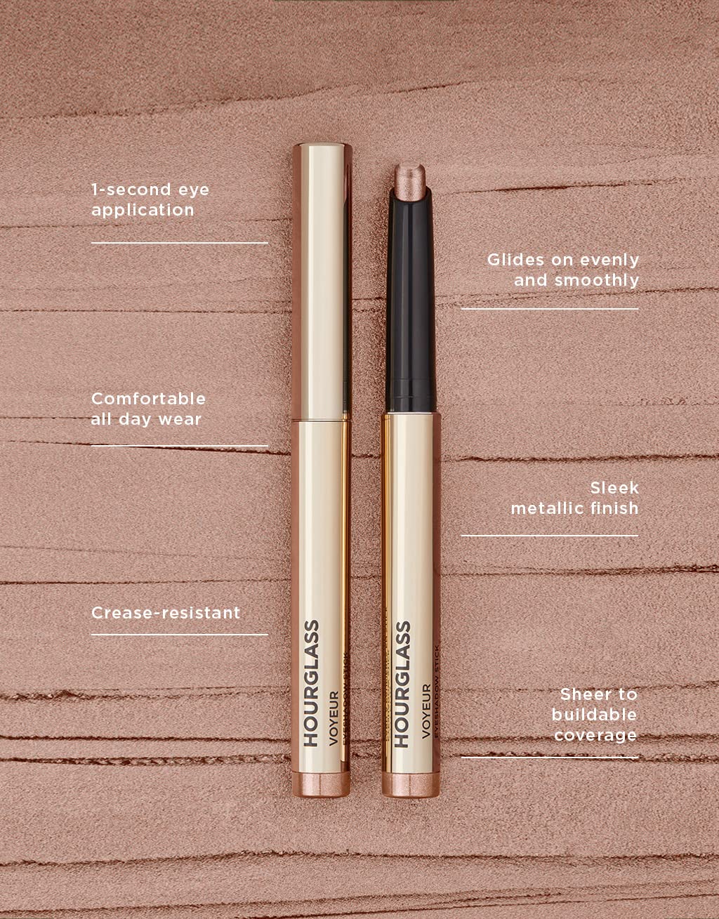 Hourglass Voyeur Eyeshadow Stick-Galaxy (Metallic Taupe)