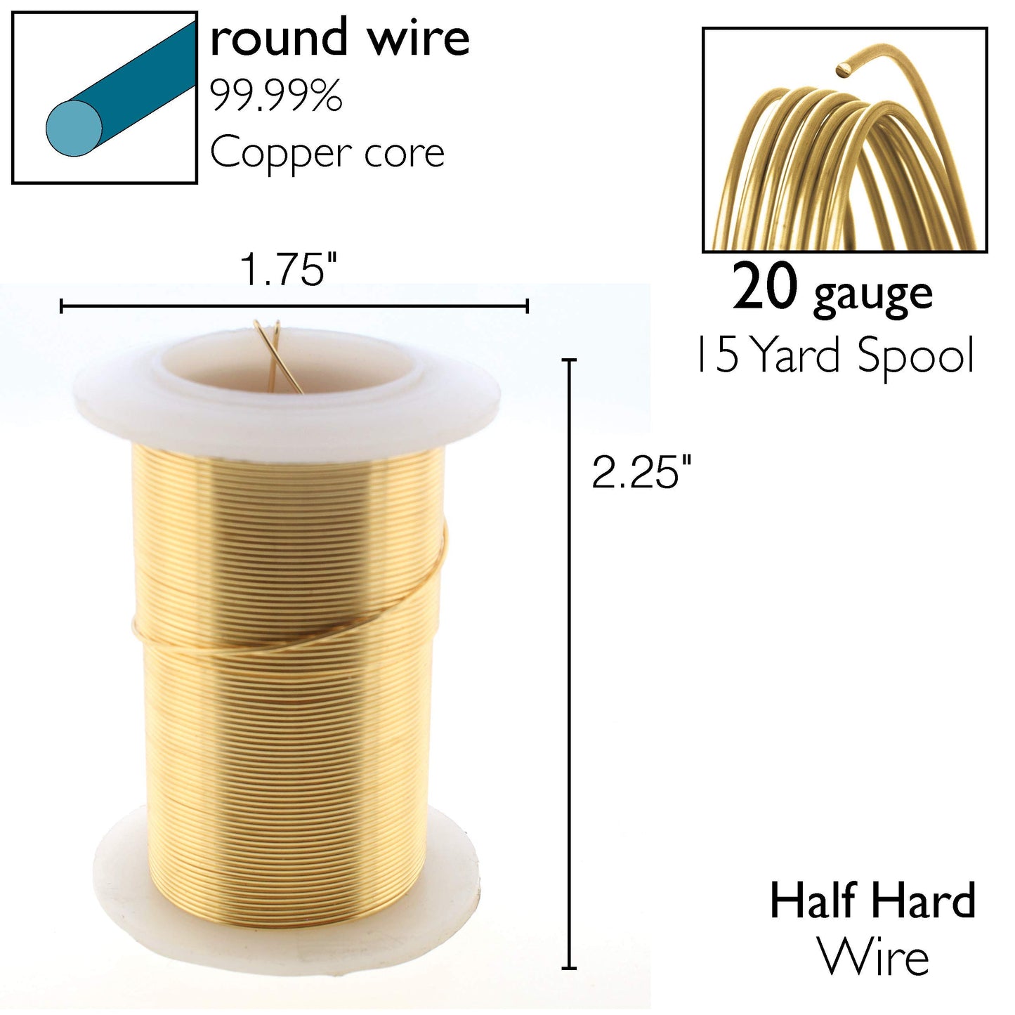 The Beadsmith Copper Jewelry Wire