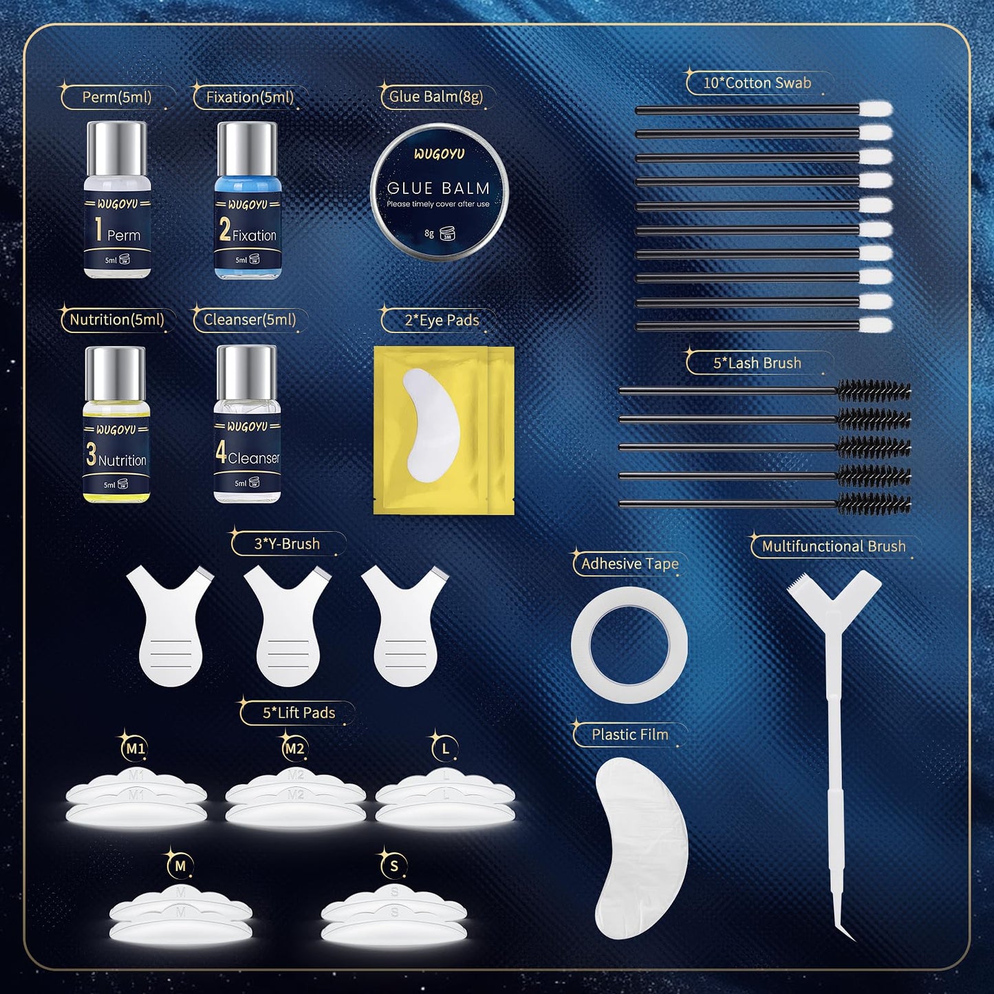 Lash Lift Kit, Eyebrow Lamination Kit, Eyelash Perm Kit, Professional Eyelash & Brow 2 in 1 Perm Kit, 2026 Eyelash Lift Kit Glue Upgraded Version Lasting Effect 6 Weeks, Suitable for Salon & Home Use