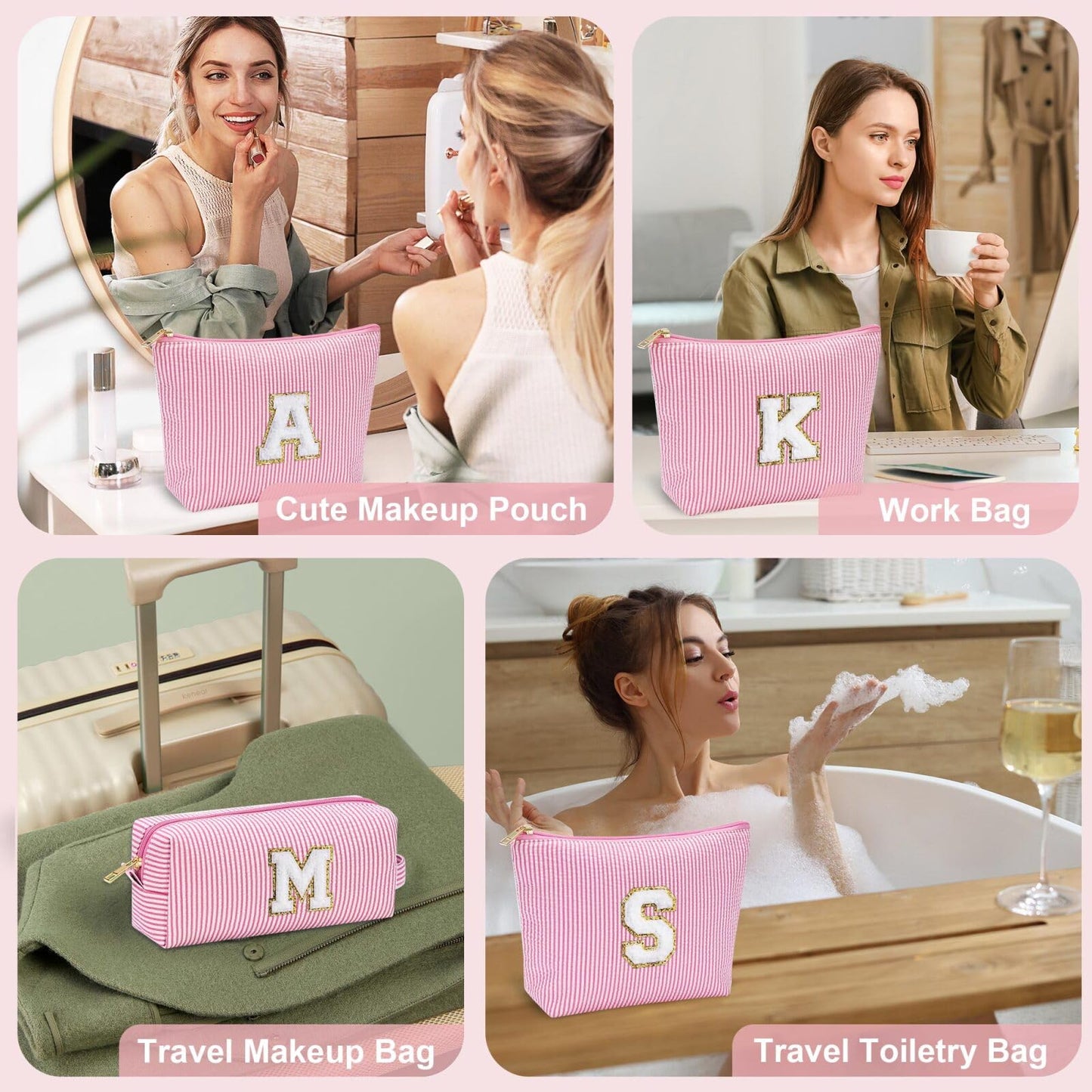 YOOLIFE Makeup Bag for Kids Girls | Birthday Gifts for Girls Cosmetic Bag Case Stuff for Teen Girls Skincare for Girls 8 9 10 11 12 13 14 15 16 Year Old Girl Gifts S