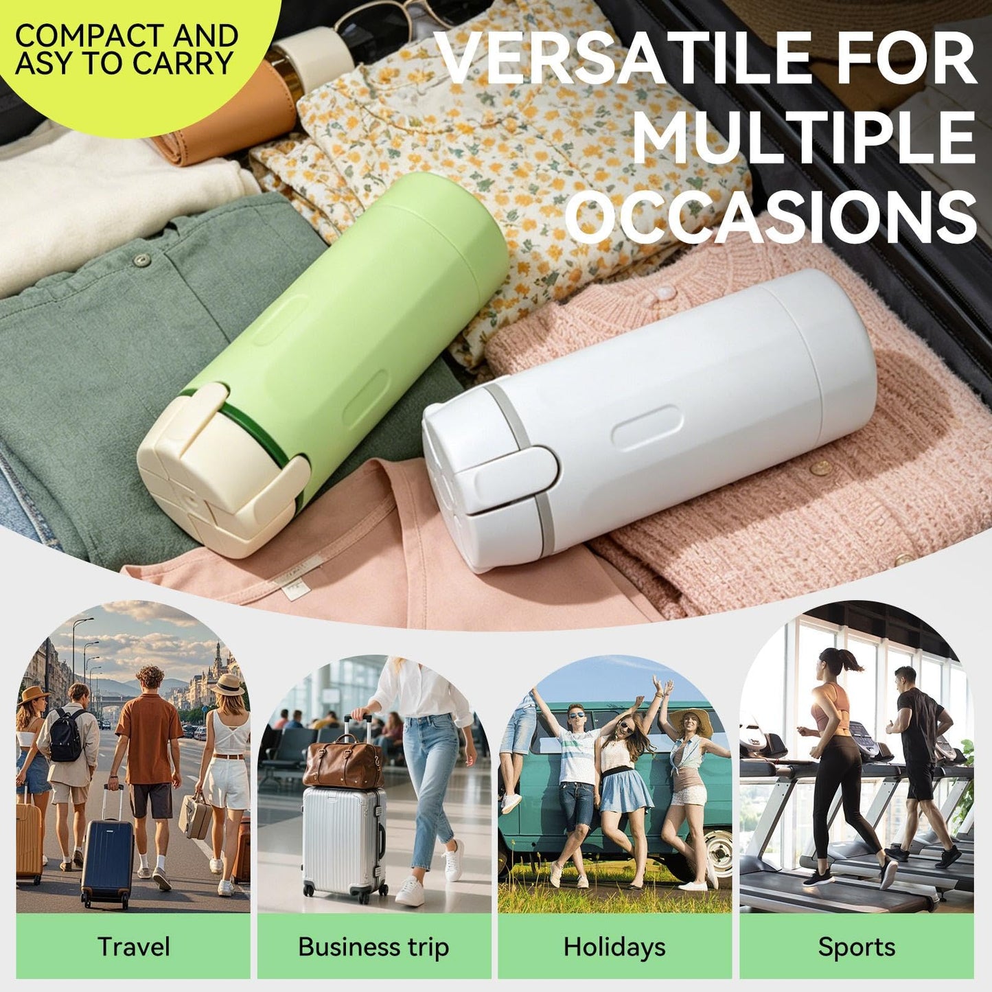4 in 1 Travel Dispenser Bottles,4 Pack 30ML Leak Proof TSA Compliant Toiletry Containers with Pump,Refillable Portable Bottles for Shampoo,Conditioner,Lotion–Ideal for Vacation,Camping,Business Trip