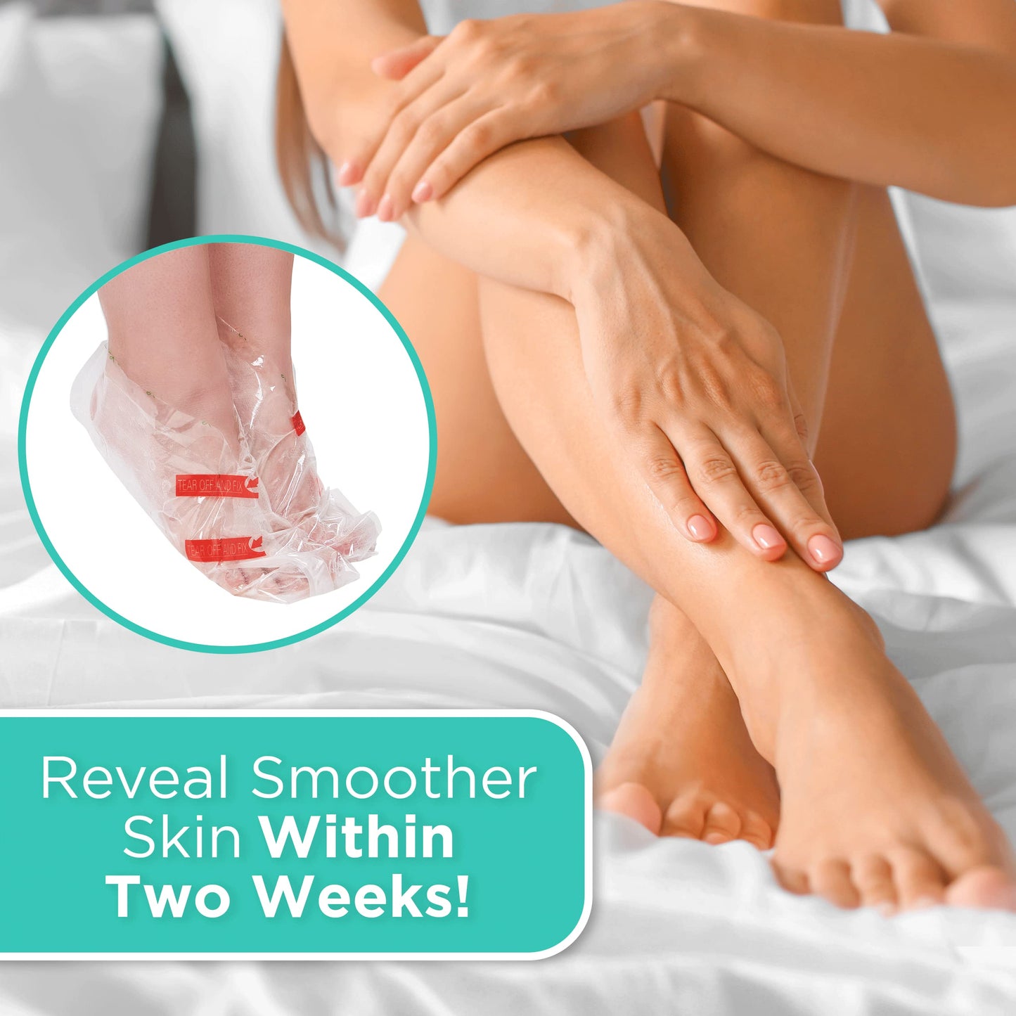 DERMORA Foot Peel Mask - Exfoliating Foot Peeling Mask for Dry, Cracked Feet, At-Home Spa Care, Callus Removal & Smoother Skin Result, 2 Pairs Regular Size (Fits up to Woman 11, Men 10) Original Scent