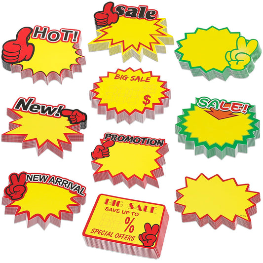 Starburst Sign for Retail Store Large 200pcs yellow