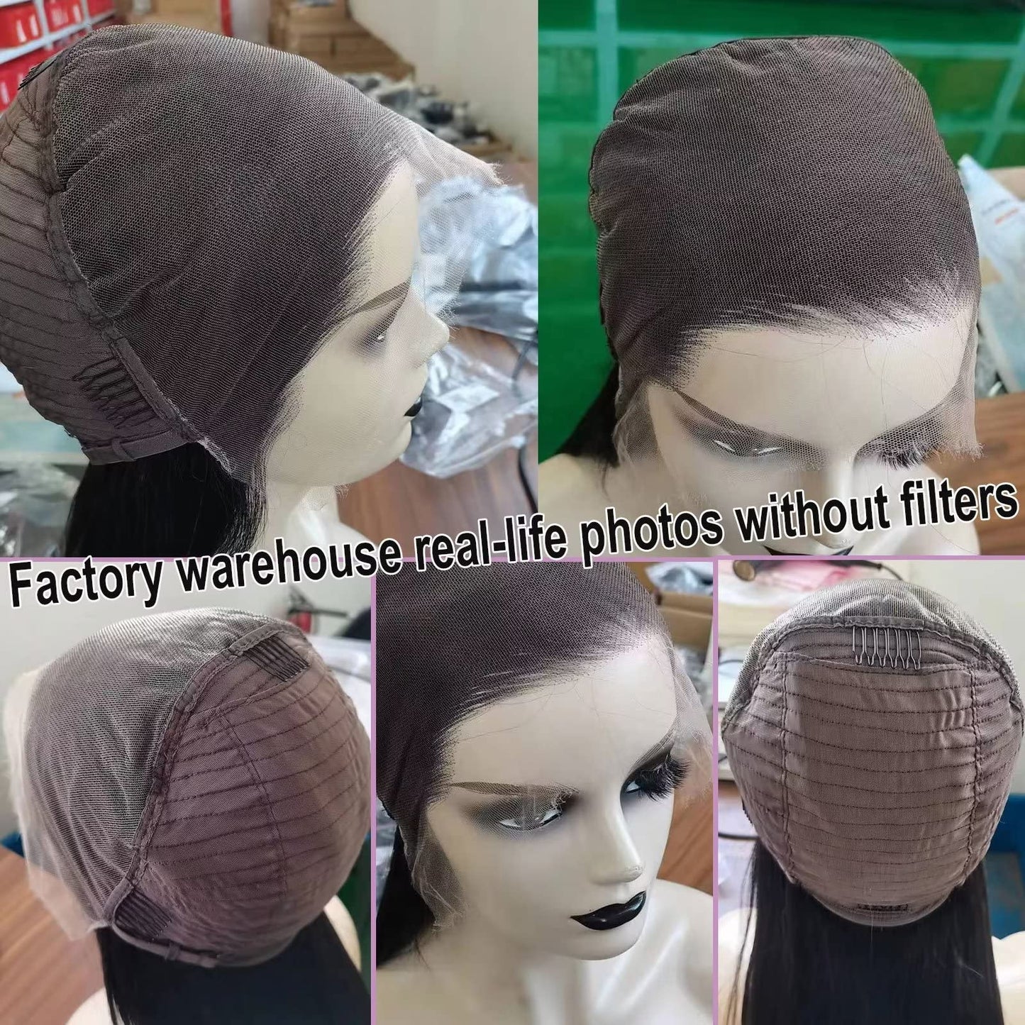 Lemoda Full 13x6 SKINLIKE Real HD Lace Wigs Straight Virgin Human Hair 20inch 200% Density 13x6 Full Lace Frontal Wigs Invisible 0.1mm Ultra-thin Frayed Ends Lace Front Wig Pre Plucked Tiny Knots