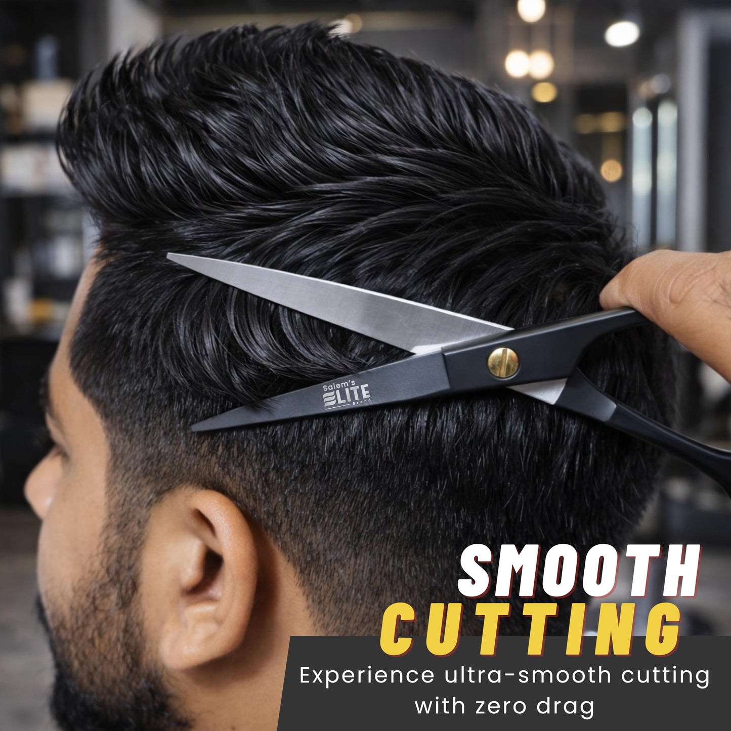 Professional Hair Cutting Scissors 6.5” – Professional Barber Shears for Men & Women – Premium High Carbon Stainless Steel Salem's Elite Hair Scissors – Sharp, Ergonomic Hair Shears for Salon & Home