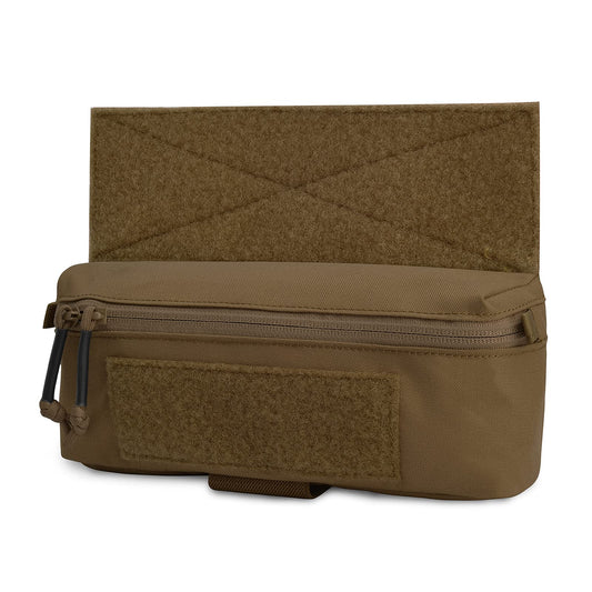 PETAC GEAR Tactical Mini Drop Pouch Fanny Pack Tool Pouch for Tactial Vest Chest Rig Coyote Brown