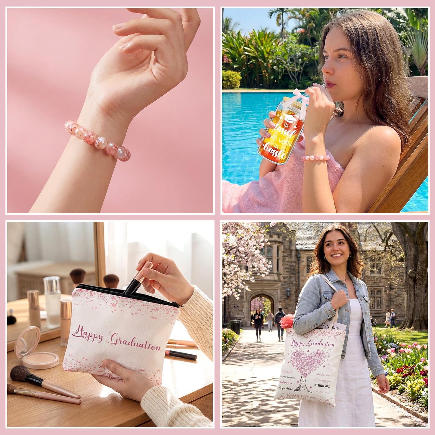Yeyeplum Graduation Gifts for Her 2026, College Graduation Gifts for Women, Behind You All Your Memories Graduate Gift Basket for College High School, Class of 2026 Graduate Gift