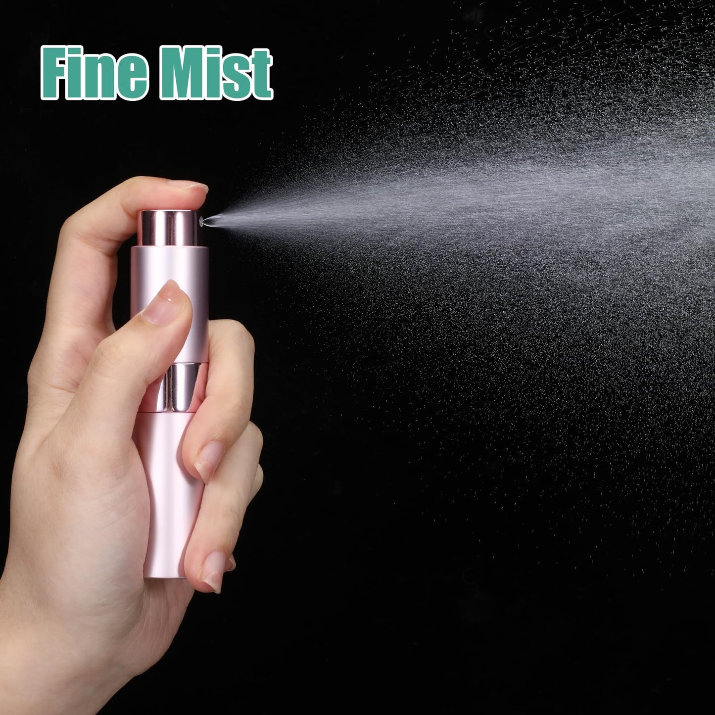 LIQWEI 16 Pack 8ML Travel Refillable Perfume Atomizer, Mini Refillable Perfume Bottle Empty Cologne Sprayer Bottle Portable Spray Bottles with Velvet Bag for Travel(Multicolor)
