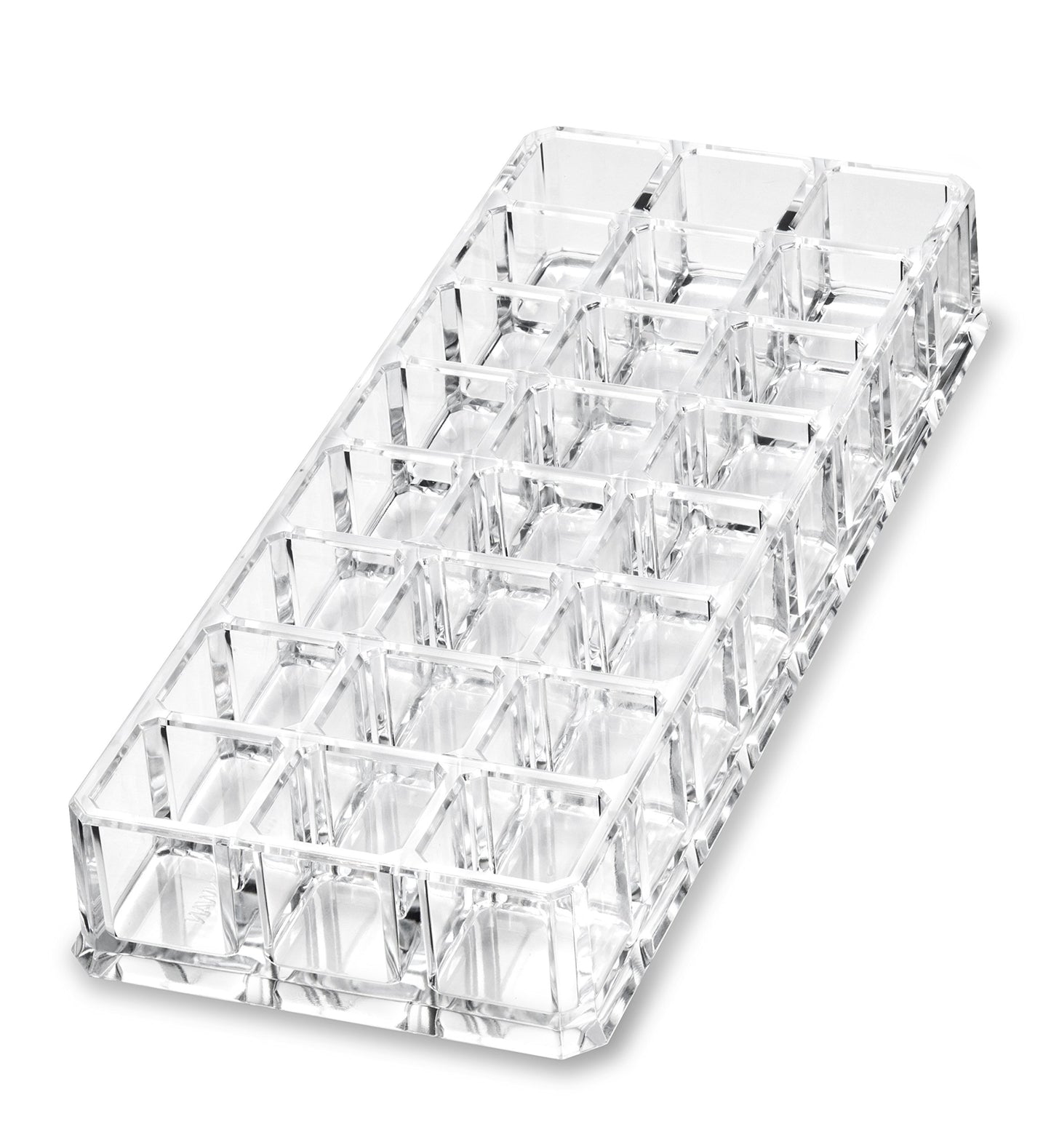 (Set) Acrylic Lipstick Organizer & Makeup Brush Organizer 48 Space Storage Refillable Container Beauty Cosmetic Display Case