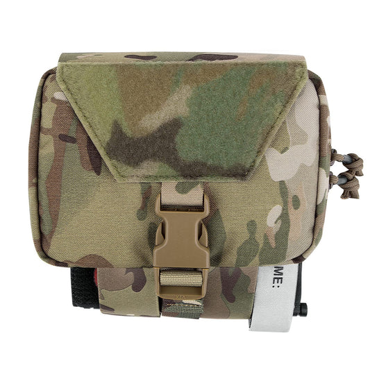 PETAC GEAR Tactical Rip Away Medical Pouch Tear Off First Aid IFAK Pouch Molle & Belt Horizontal Outdoor Emergency Survival Bag … (MC)