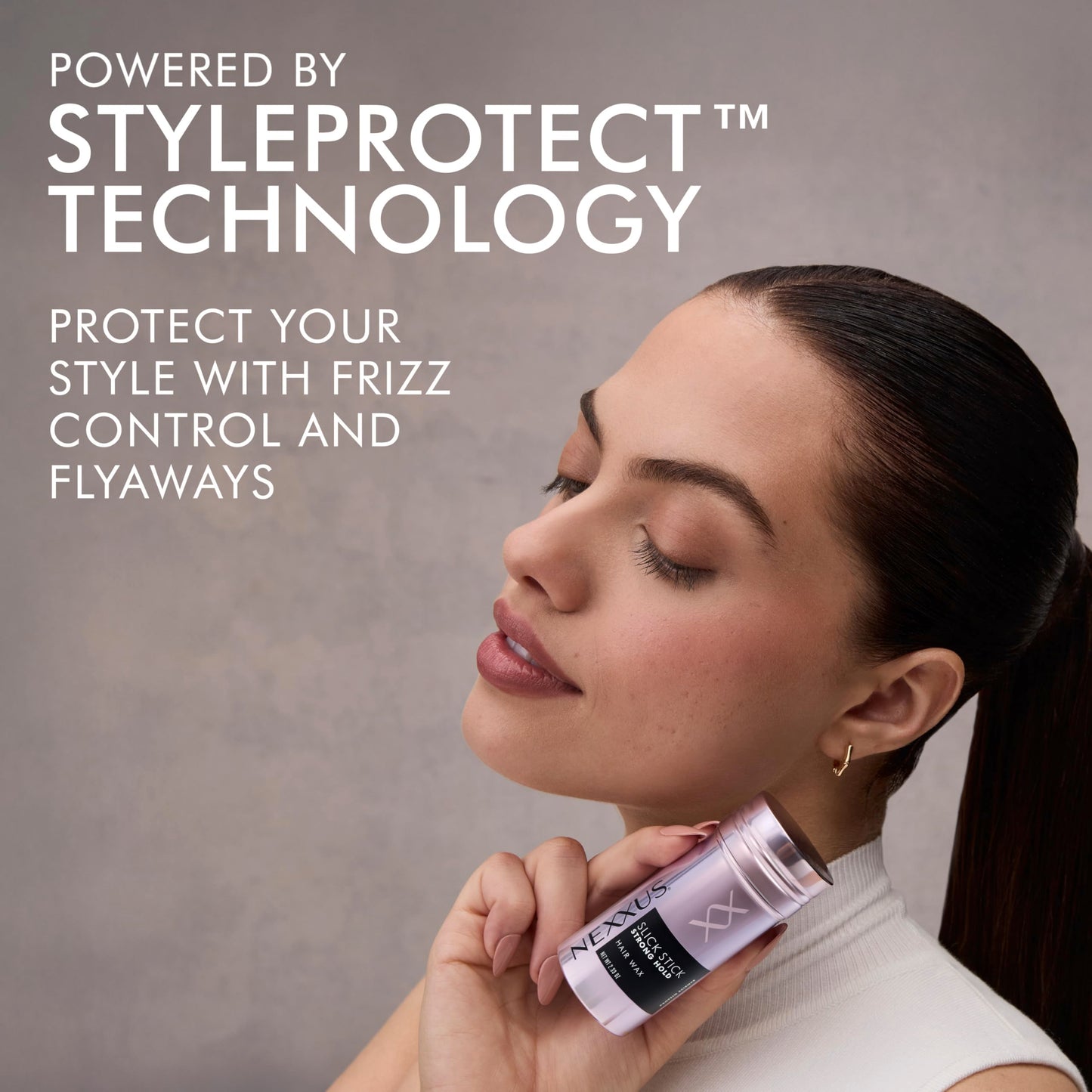 Nexxus Styling Slick Stick Hair Stick Strong Hold Hair Wax Powered by Styleprotect Technology 2.33 oz