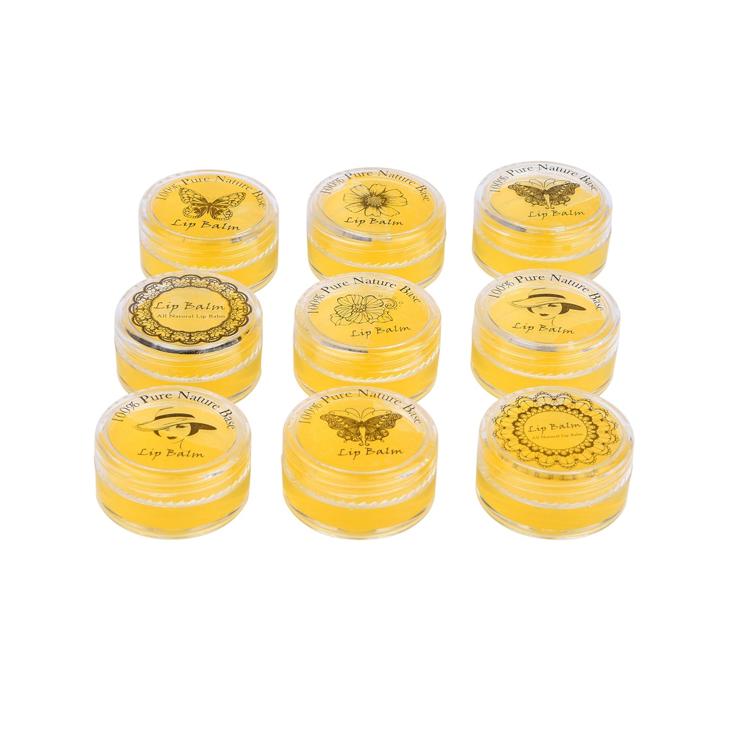 Kare & Kind 48 packs DIY Natural Empty Lip Balm Container pot jars, Cosmetic Containers, with Clear Screw Cap Lids, 5 GRAM, Including lip balm stickers (48 Jars + 96 Ashesive labels, Transparent)