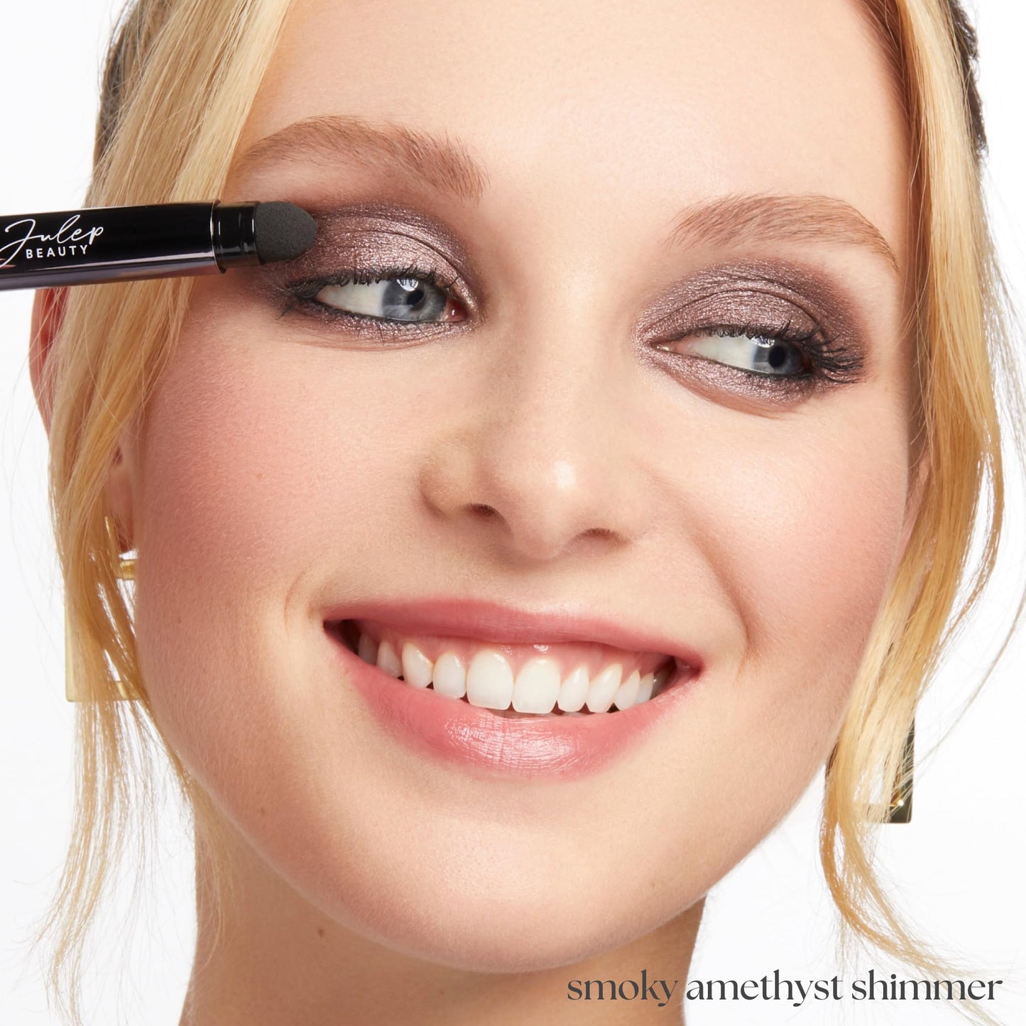 Julep Twice As Nice Eyeshadow Stick and Eyeliner Duo | Includes Eyeshadow 101 Creme-to-Powder Waterproof Shadow Stick, Smoky Amethyst Shimmer and All-Day Gel Eyeliner Pencil, Smoky Plum