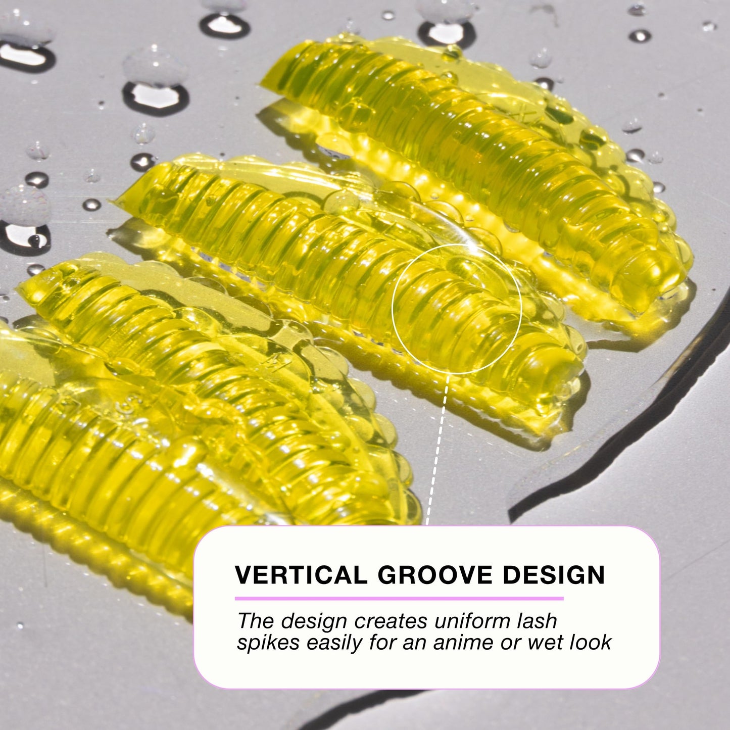 Curacoro Lash Lift Shields, 8 Pcs/4 Sizes Lash Lift Rods, Lash Lift Pads for Eyelash Curling and Lifting, Reusable Silicone Lash Rods For Eyelash Perm Lamination