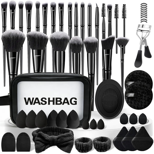 CLRDZN Makeup Brush Set, 62Pcs Makeup Brushes Set Professional, Multi-functional Makeup Brush Sets & Kits with Case Facial Makeup Accessories, Foundation Makeup Brush Kit Eye Make up Brushes & Tools