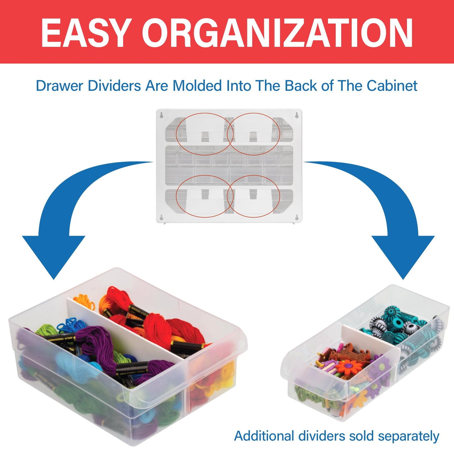 Akro-Mils 24-Drawer Plastic Drawer Storage Cabinet for Garage Organization, Bead Organizer, Building Bricks Storage, Teacher Toolbox, Makeup Organizer, 20" W x 6" D x 16" H, 10724 Black