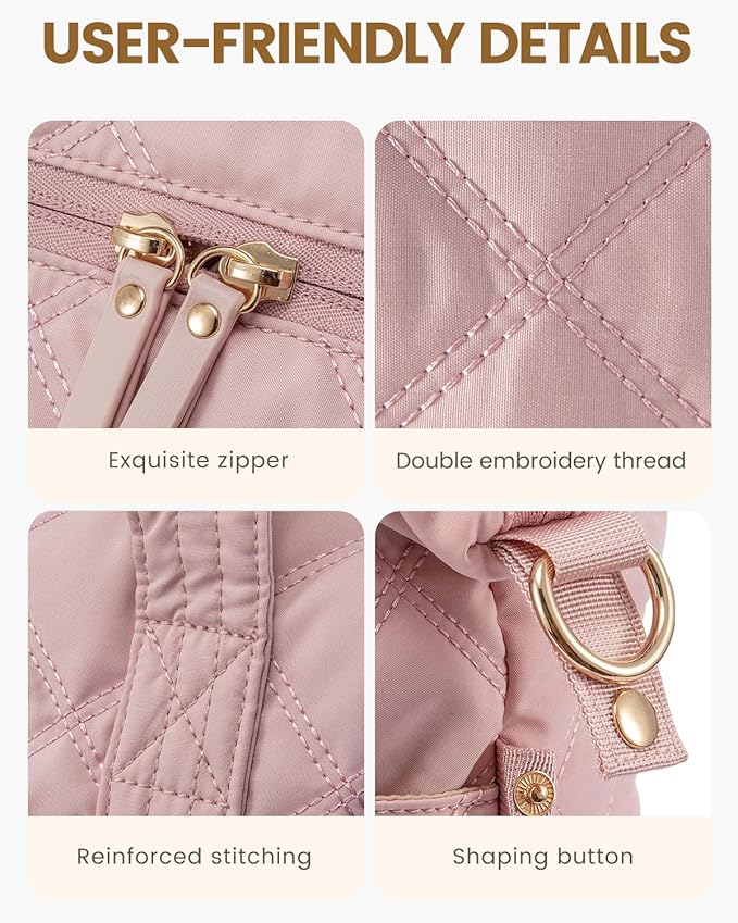 LOVEVOOK Travel Duffle Bag, Lightweight Weekender Bags for Women with Shoe Compartment,40L Puffer Gym Bag Personal Item Travel Bag,Carry On Overnight Bags and Hospital Bag for Labor and Delivery