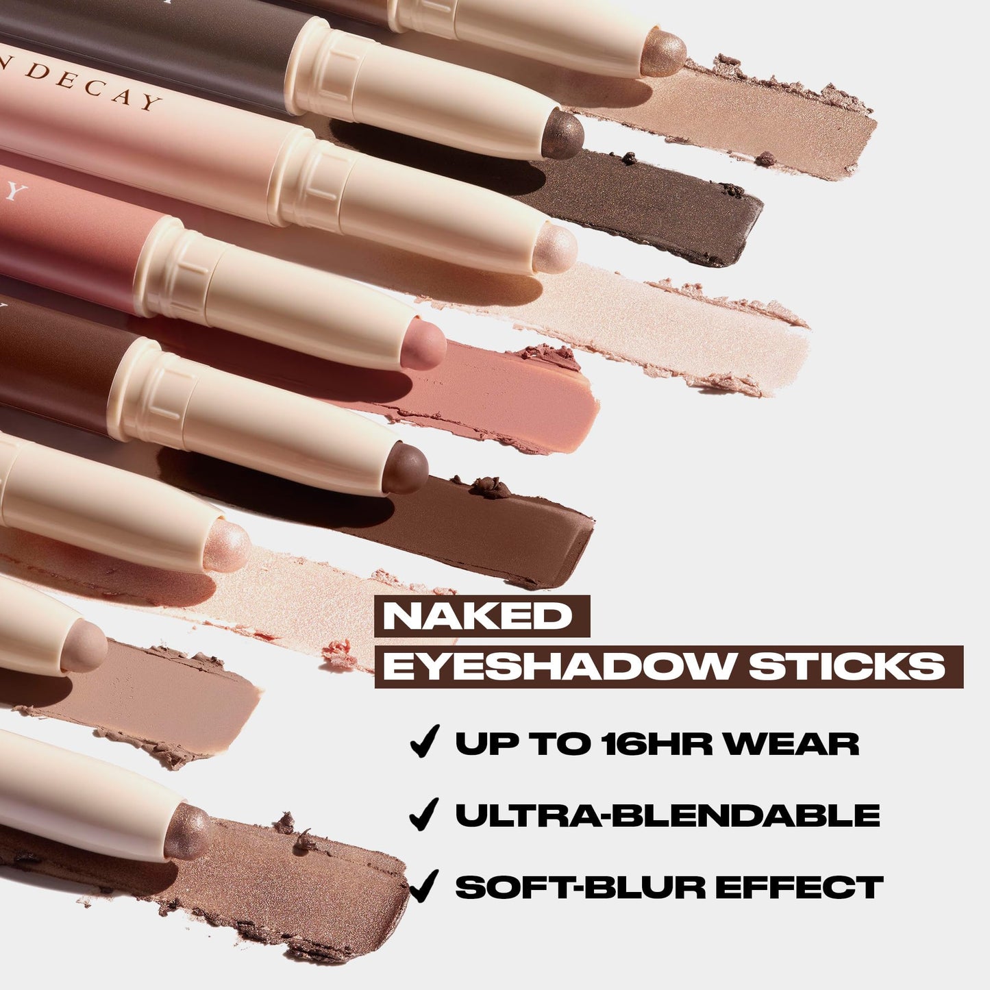 Urban Decay Naked Eyeshadow Stick - Waterproof Cream Eye Shadow Base, Crease-proof, Transfer-proof, 16HR Wear, Soft-Blur Effect - Toasty (copper bronze shimmer)