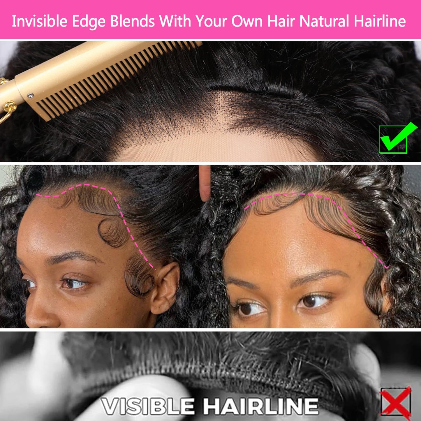 Lemoda Burmese Curly Half Wig Human Hair No Lace Glueless Wigs Human Hair 22 Inch Upgrade 3 IN 1 Kinky Curly Half Wig With Drawstring Seamless Flip Headband Wigs Tight Curls 180% Density