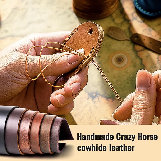 Genuine Leather Airtag Holder, Portable Air Tag Keychain with Key Rings Full Coverage Air Tags Hidden Case Cover Compatible for AirTags Grey