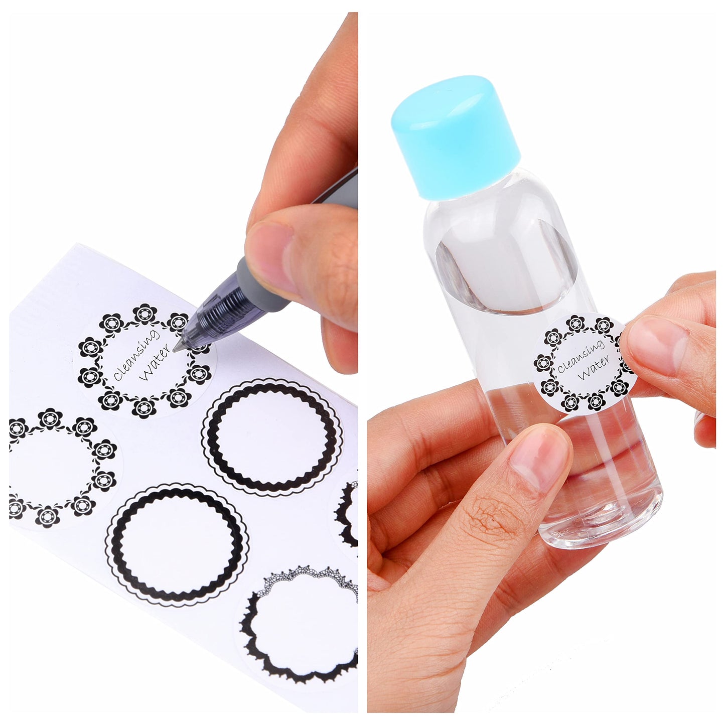Travel Bottle Set - Refillable - TSA/Airline Approved - 12 Bottles and Jars - 3 Tools (Pipette, Funnel and Mini Spatula) - For Downsized Portions of Your Favorite Cosmetics, Lotions and Creams