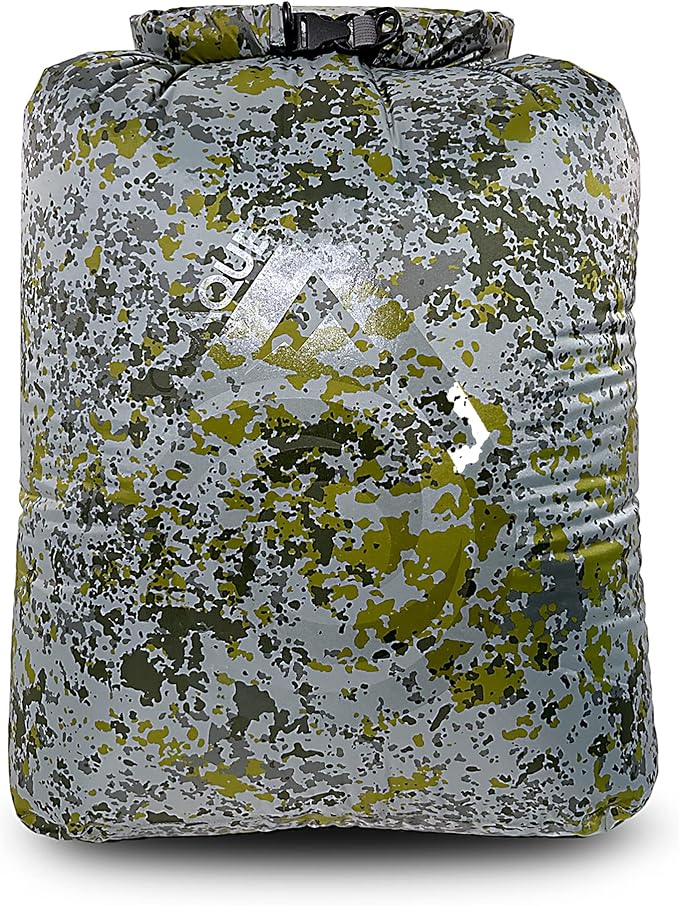 AquaQuest Rogue Dry Bag - 100% Waterproof Roll Top - 100L Boulder Camo - Outdoor Storage Bag