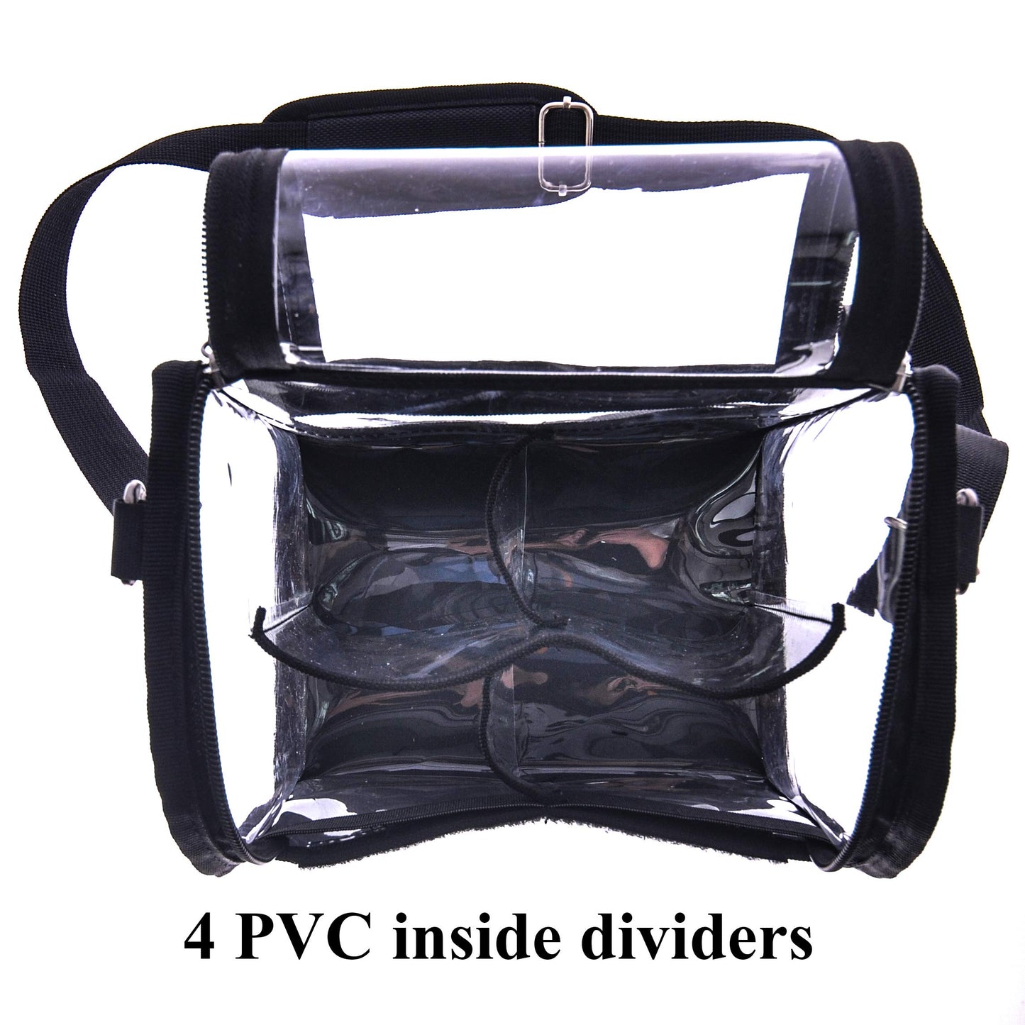 Jula Vance Trave Medium Makeup Brush Buddy Makeup Brush Holder Bag Cosmetic Kits Beauty Accessories Storage Organizer Bag with 4 Dividers & Shoulder Straps
