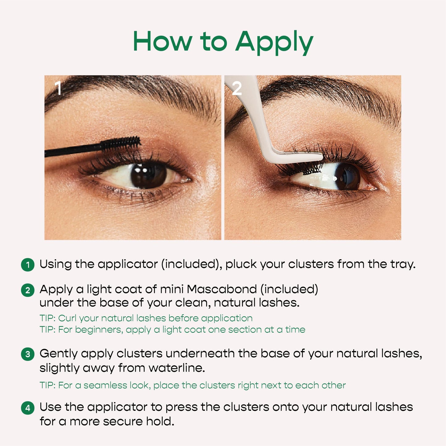 i-ENVY Cluster Palette Kit, DIY Lash Makeup, Customizable Under Lash Extension Layering All in One Convenience, Mini Applicator & Mascabond Glue Included (Dramatic)