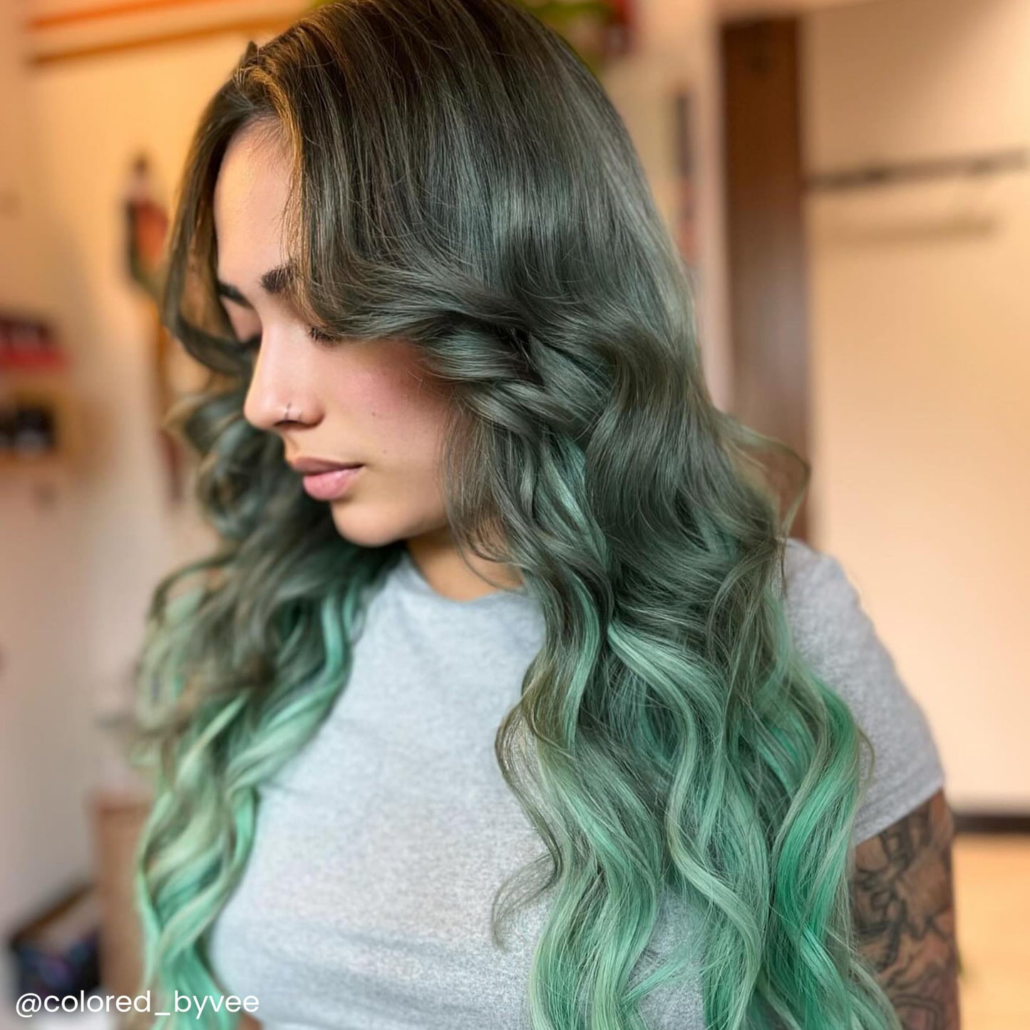 Arctic Fox Semi-Permanent Hair Dye, Vegan & Cruelty-Free, Pastel Mint Green, Conditioning, Ammonia-Free, Peroxide-Free, Non-Toxic, For All Hair Types, 8 fl oz, Pistachio Macaron