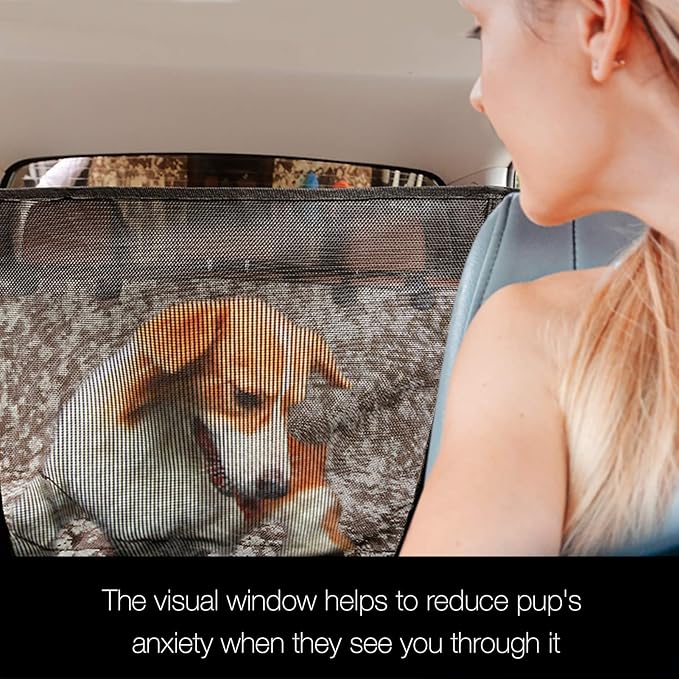 iBuddy Truck Seat Cover for Dogs Waterproof 900D Soft Back Seat Cover for Crew Cab Protects Vehicle from Dog Hair, Scratches, Dirt Durable Rear Seat Cover for Pickup Truck F150 F250 Ram GMC 1500 2500