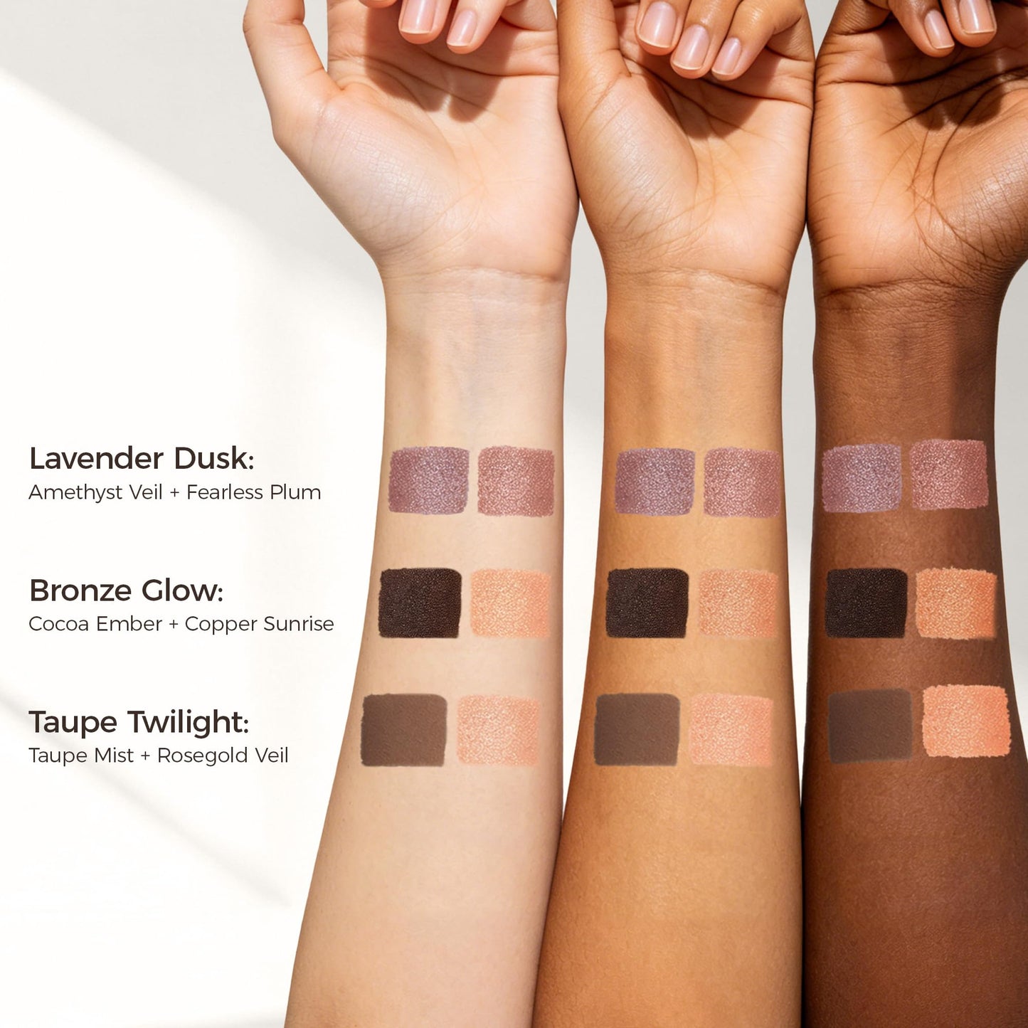 Exmiloo 2PCS Dual-Ended Cream Eyeshadow Stick Set - 4 Shades with Shimmer & Matte Finish - Blendable Eye Shadow Sticks for Easy Everyday & Smoky Looks, Waterproof, Vegan & Cruelty-Free