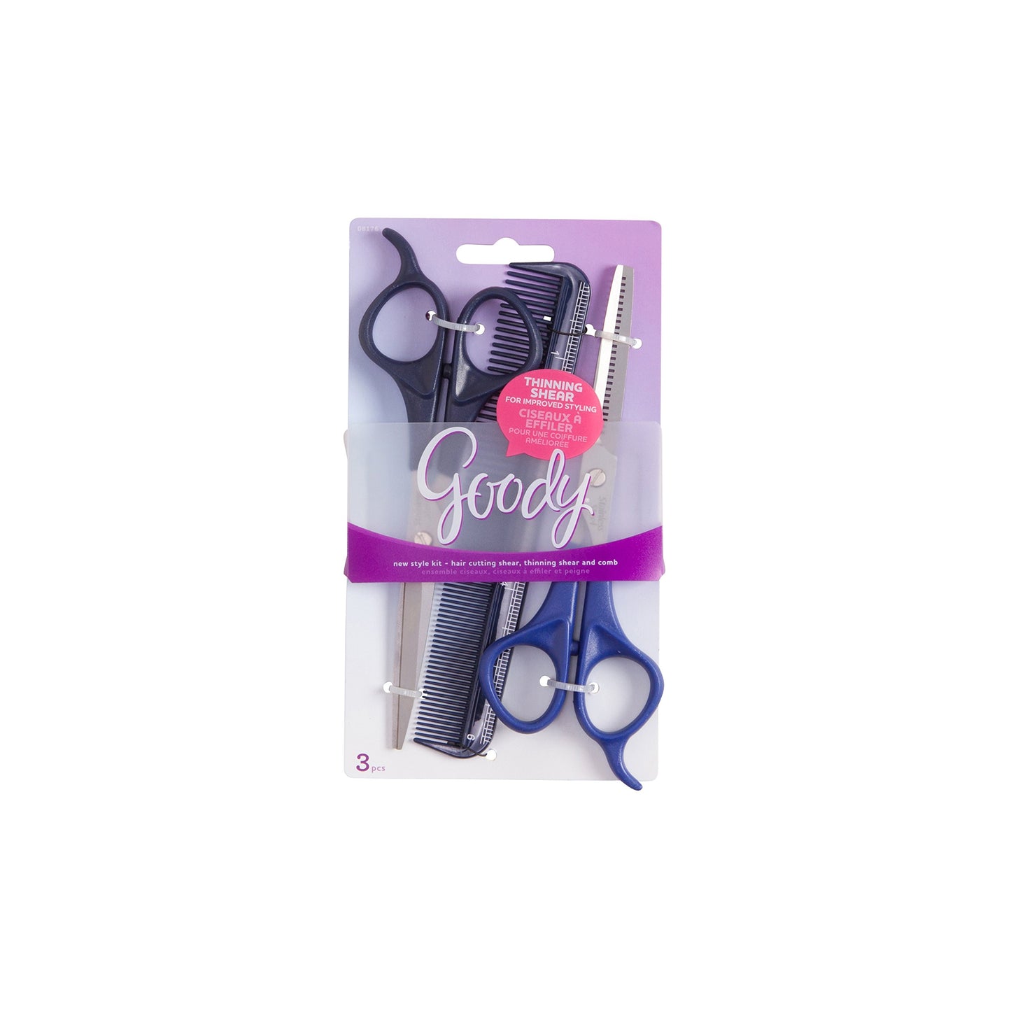 Goody New Style Kit, Hair Cutting Shear, Thinning Shear and Comb, 3 Pieces (1937048)