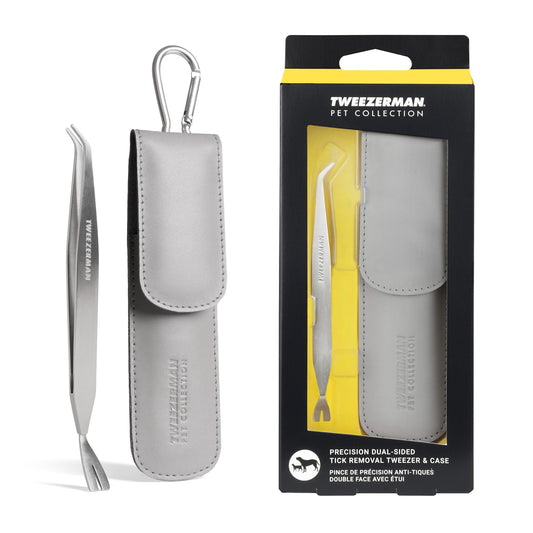 Tweezerman Precision Dual-Sided Tick Removal Tweezer & Case
