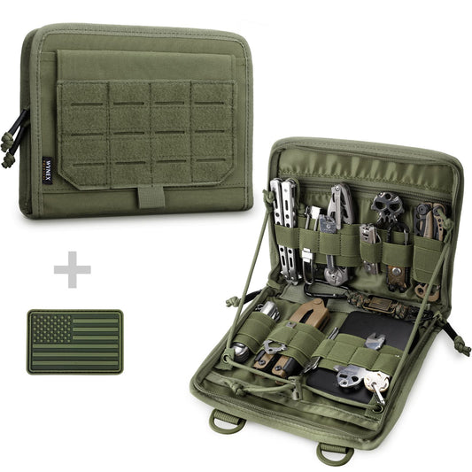 WYNEX Tactical Molle Admin Pouch, Laser-Cut, EDC Organizer Tool Pouch