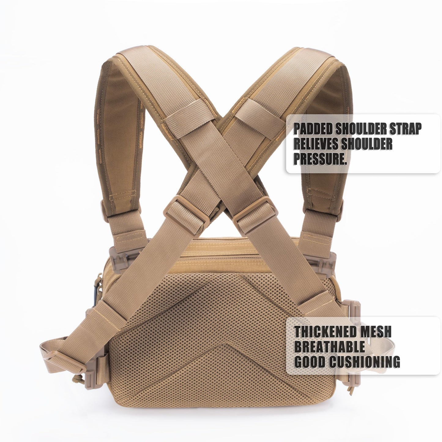 CLTAC Tactical Chest Rig Bag Concealed Carry CCW Pack Molle Pouch IFAK EMT Medical Organizer for Outdoor Hunting Shooting Hiking with Quick Release Harness
