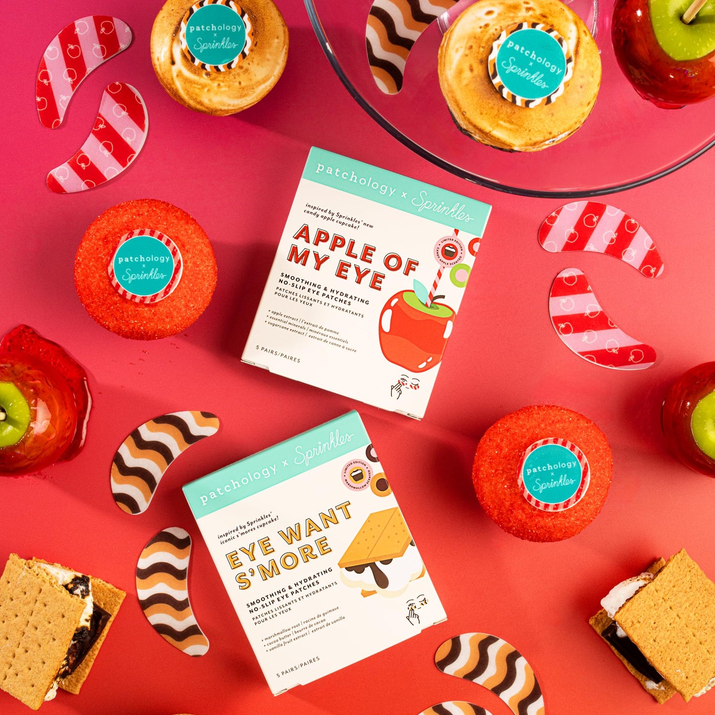 Patchology | Sprinkles (Limited Edition) - Apple of My Eye - Smoothing & Hydrating No-Slip Eye Patches - 5 Pairs