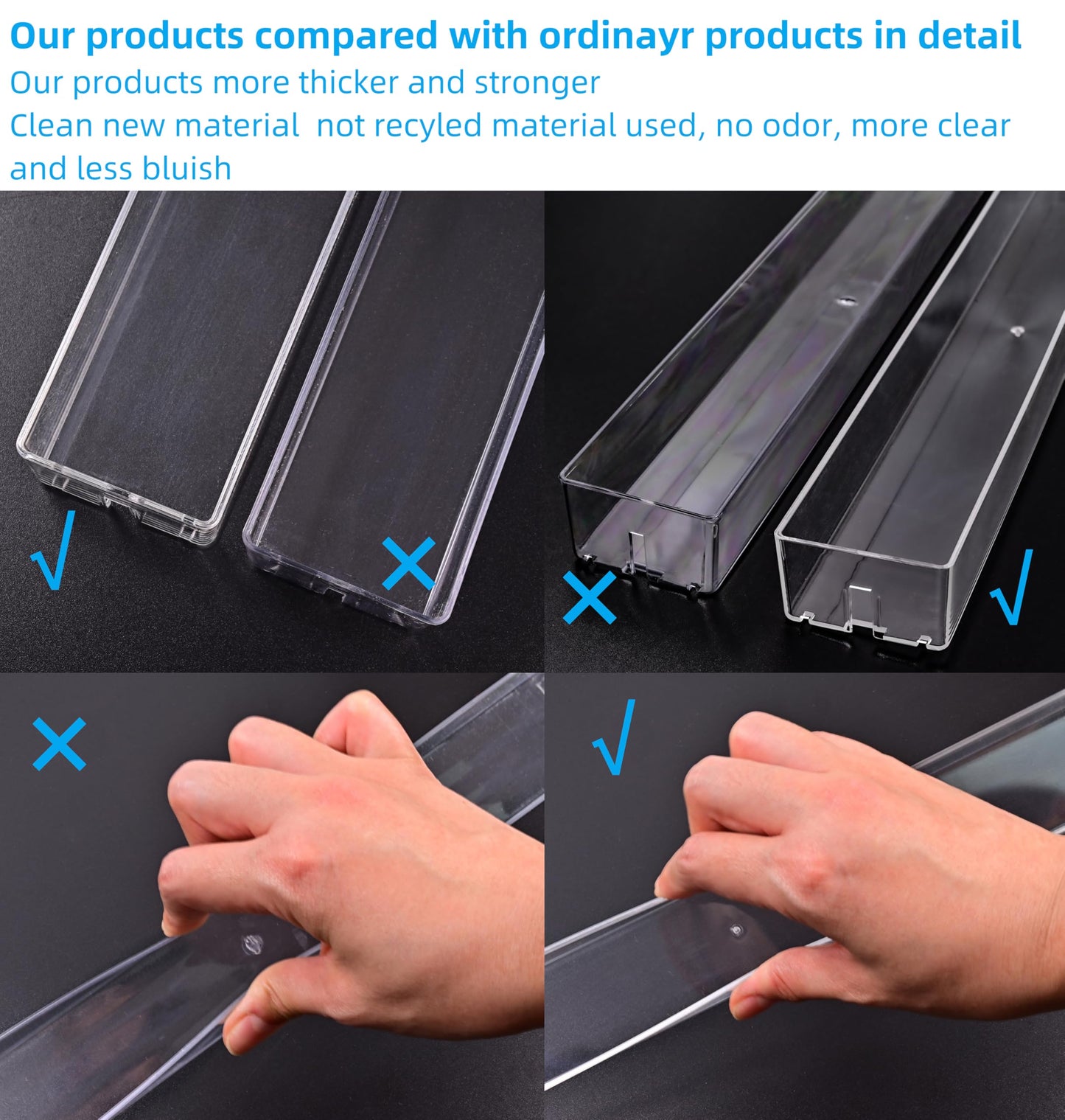 Pero Pero Nail Polish Organizer Acrylic Display Rack for Nail Polish Holder Sunglasses Organizer Essential Oils Holder Clear Eyeglasses Display Case Makeup Organizer