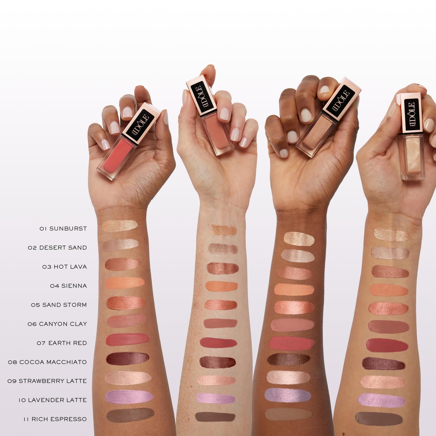 Lancôme Idôle Tint Long Wear Liquid Eyeshadow & Eyeliner - Multi-Use Eye Makeup in Shimmery & Matte Finishes - Buildable Color & Up to 16H of Wear - 09 Strawberry Latte: Irridescent Rose Gold