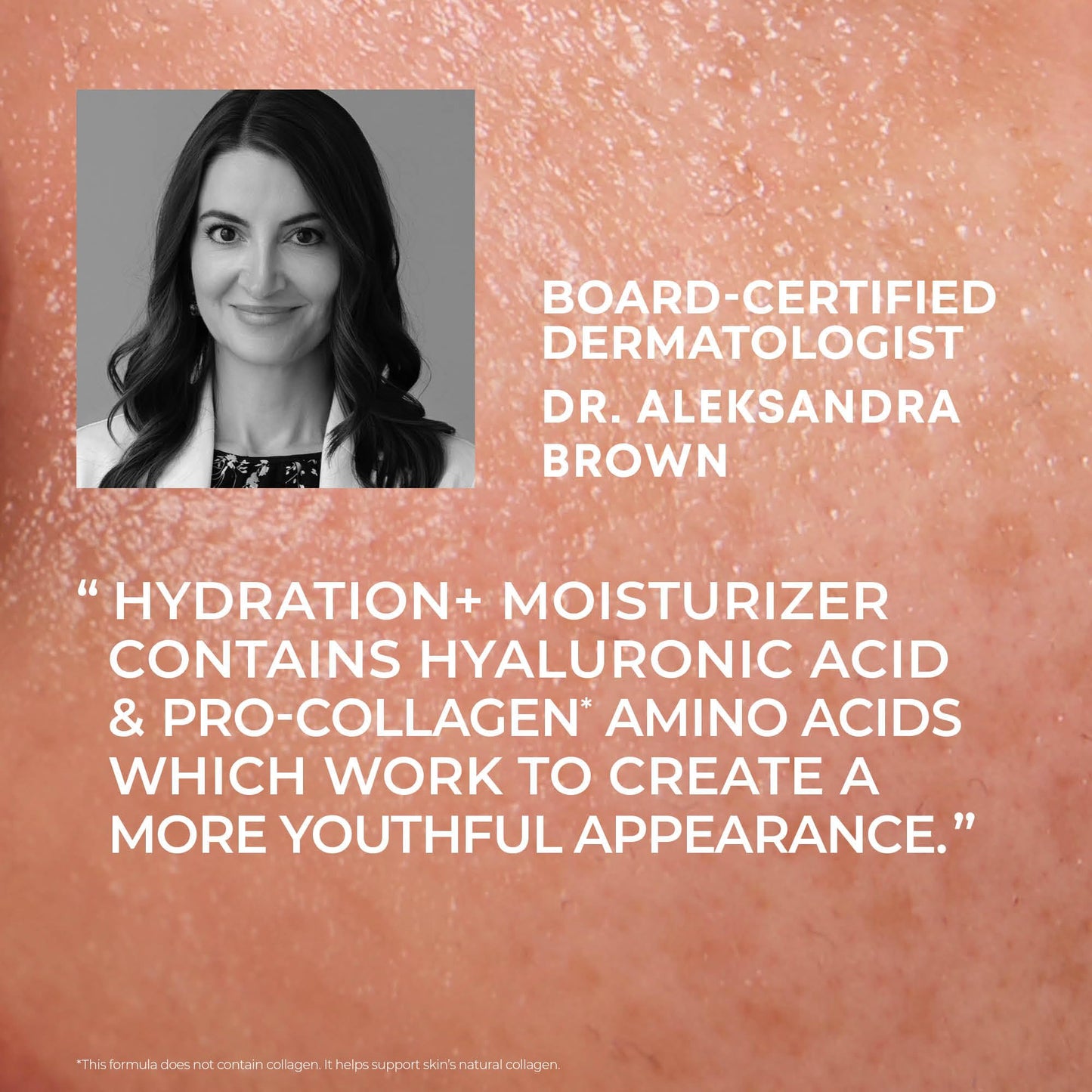 RoC Hydration+ Hyaluronic Acid Moisturizer Face Cream Fragrance Free Sensitive Face Moisturizer with Collagen Proteins 1.7 Ounces with Retinol Eye Cream Packette