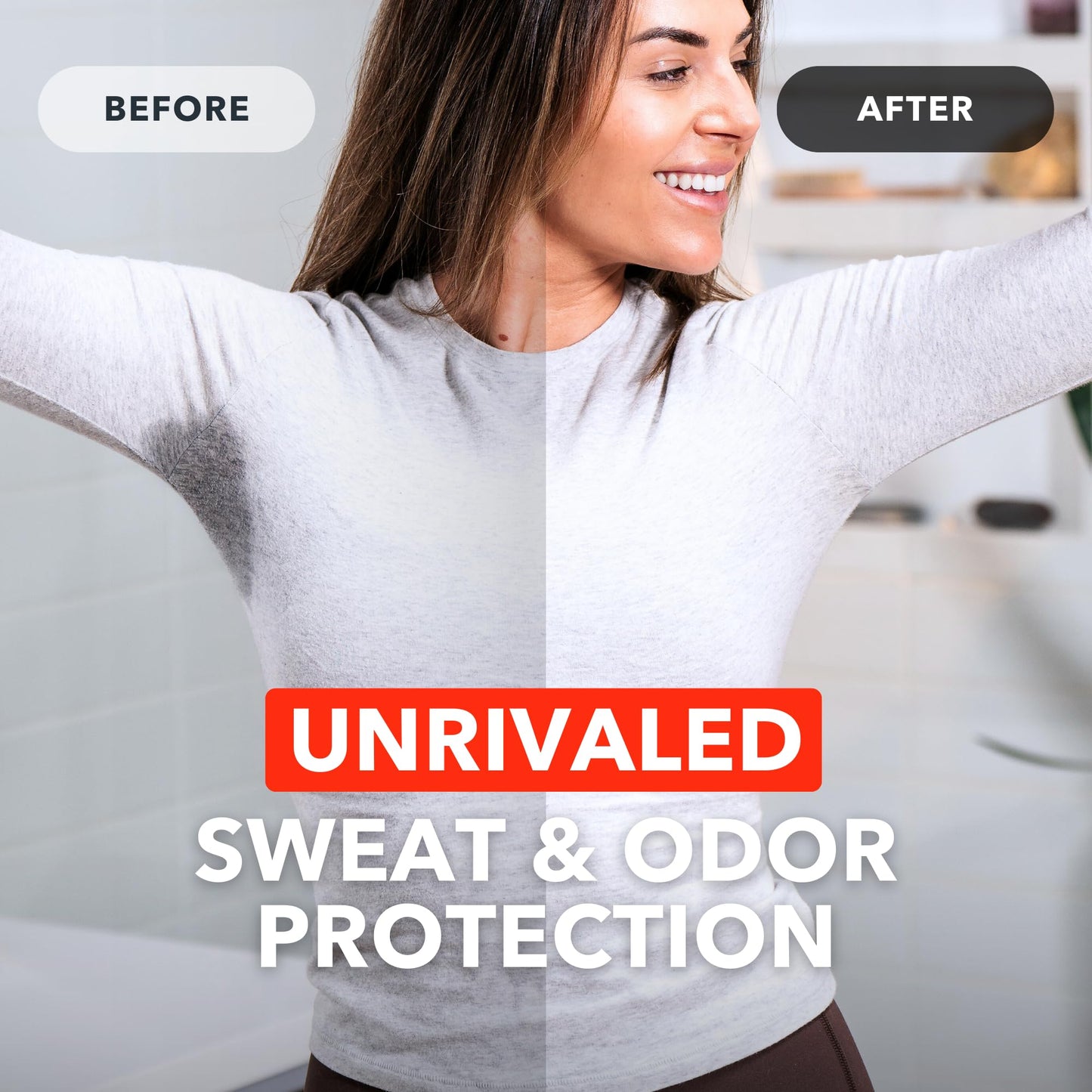 SweatBlock Maximum Strength Deodorant System for Women Hyperhidrosis Treatment for Excessive Underarm Sweat and Odor 10 Clinical Wipes Plus Coconut Vanilla Scented Deodorant Stick 2.7 oz