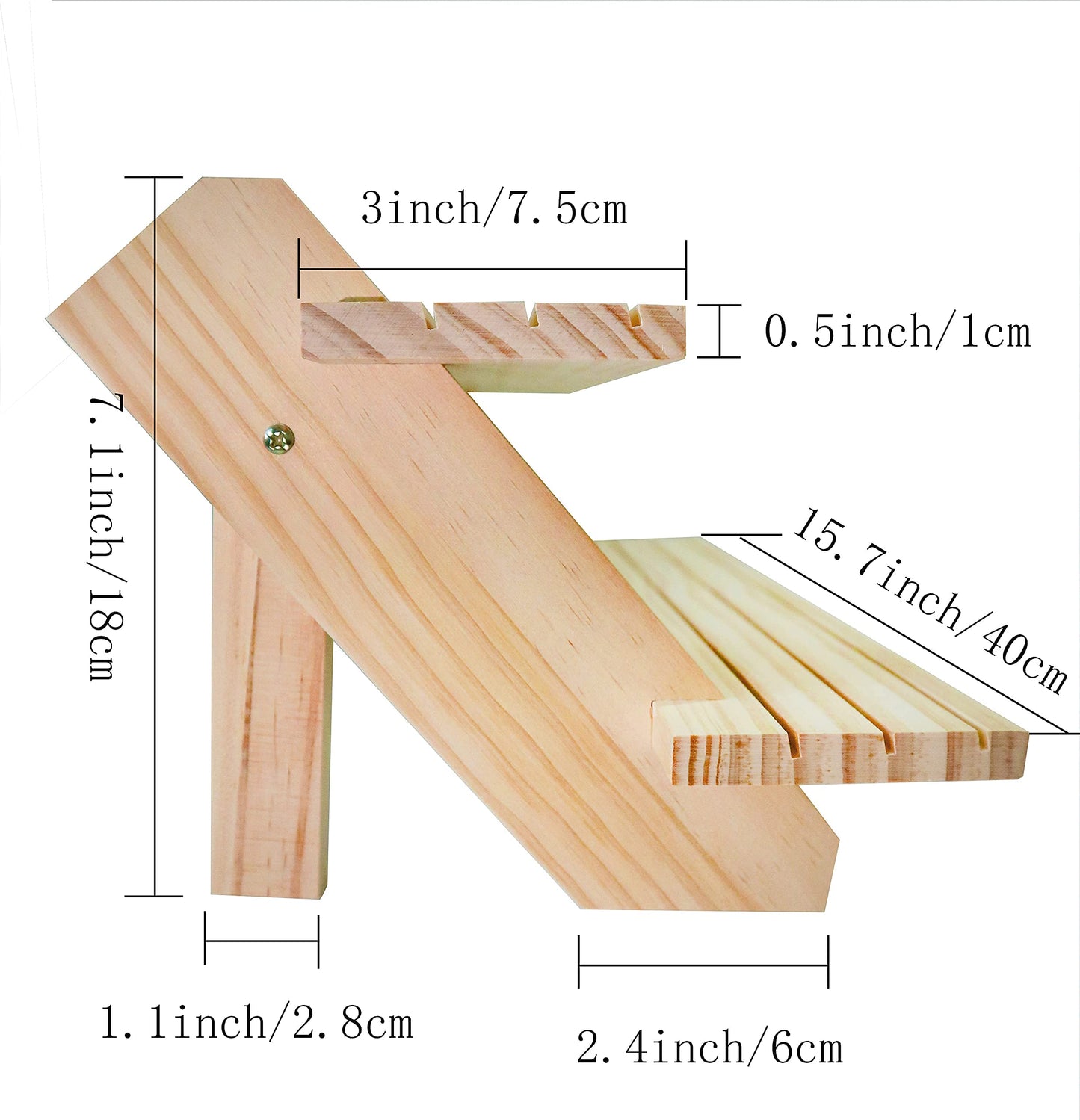 NAJMECHOY Retail Display Riser Earring & Ring Holder Wood Stand Storage Shelf Original